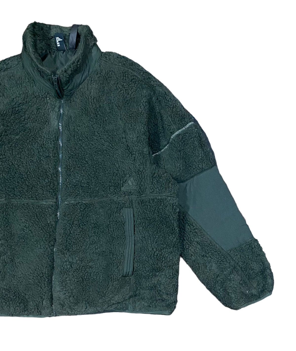 Adidas Adidas Fleece Zipper Jacket (L) Size US L / EU 52-54 / 3 - 3 Thumbnail
