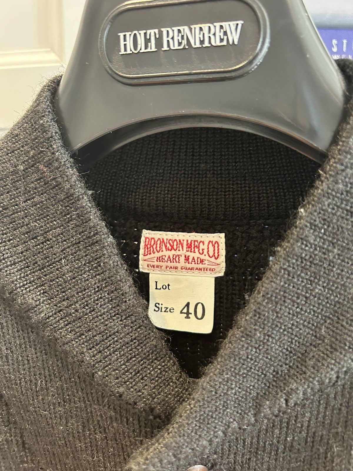 Vintage Bronson MFG High-Neck Knit Sweater Size US M / EU 48-50 / 2 - 2 Thumbnail