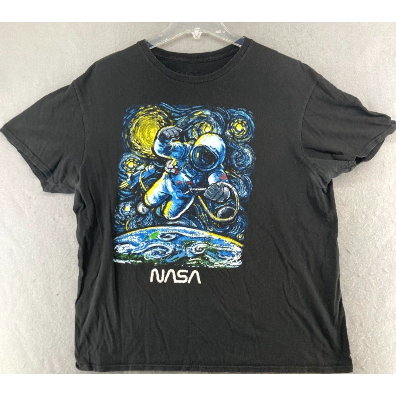 NASA Abstract Nasa T Shirt Mens XL Black Logo Nerd Size US XL / EU 56 / 4 - 2 Thumbnail
