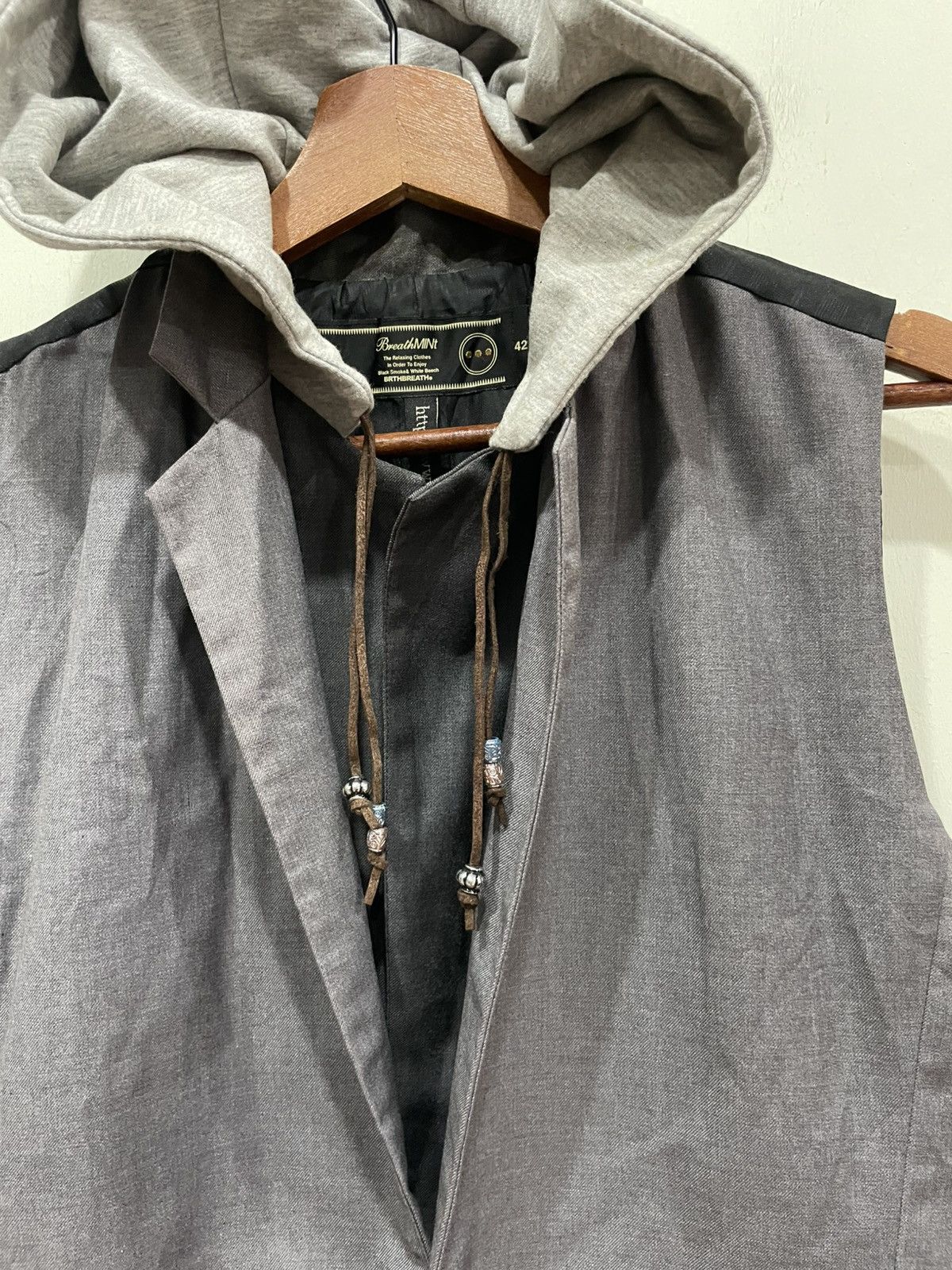 Japanese Brand Brth Breath Japanese Brand vest with hoodie Size US XS / EU 42 / 0 - 3 Thumbnail