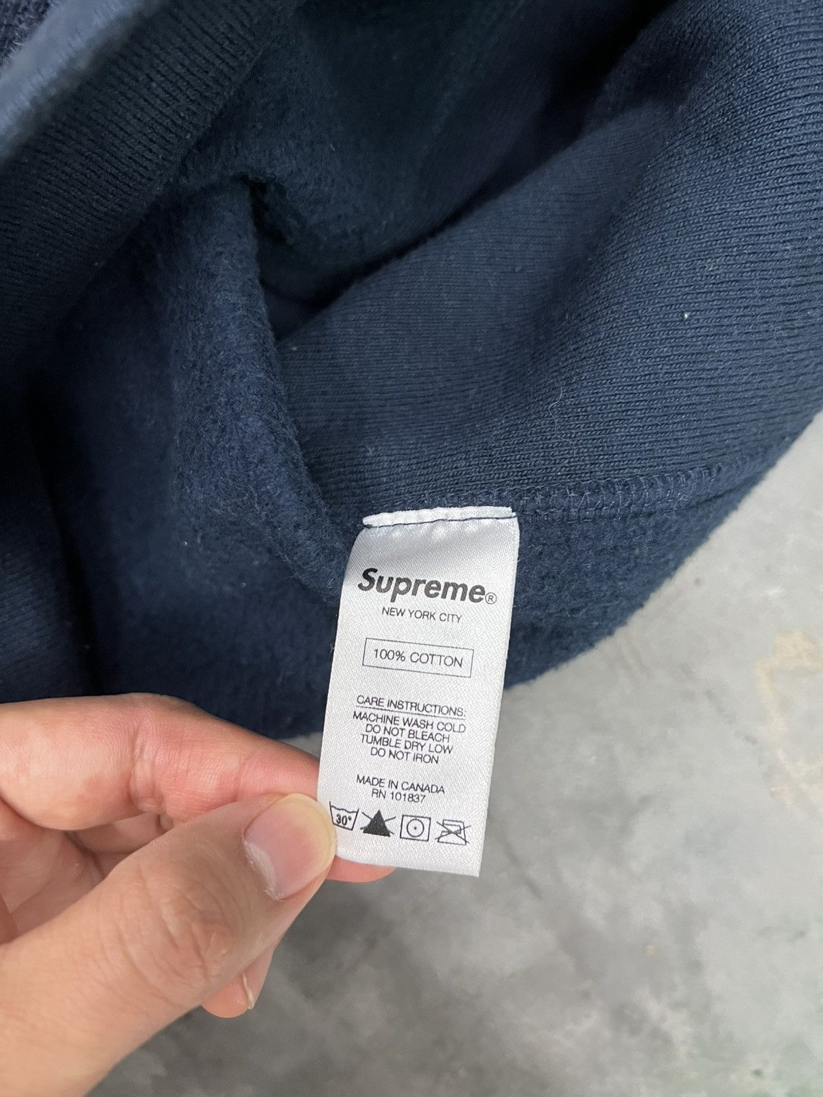 Supreme Supreme box logo hoodie navy red Size US M / EU 48-50 / 2 - 8 Thumbnail