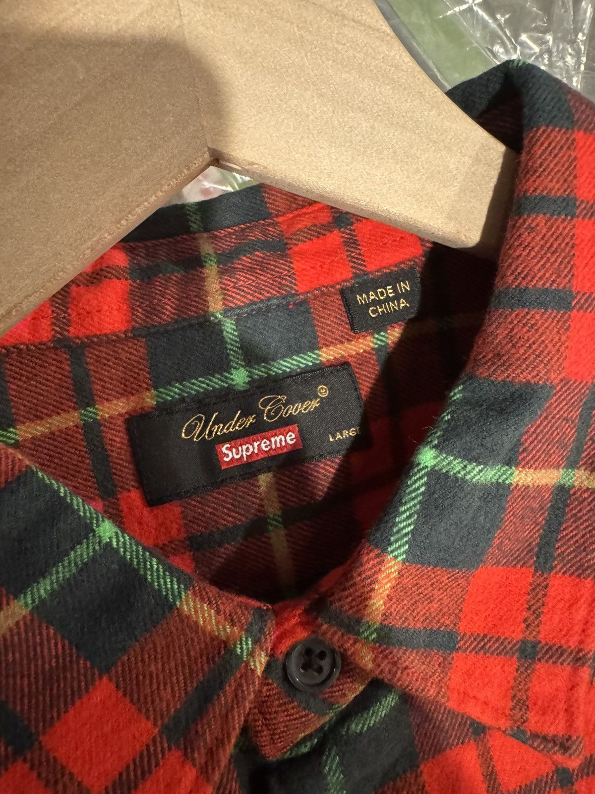 Supreme × Undercover Supreme UNDERCOVER Flannel Shirt Red Size US M / EU 48-50 / 2 - 4 Thumbnail