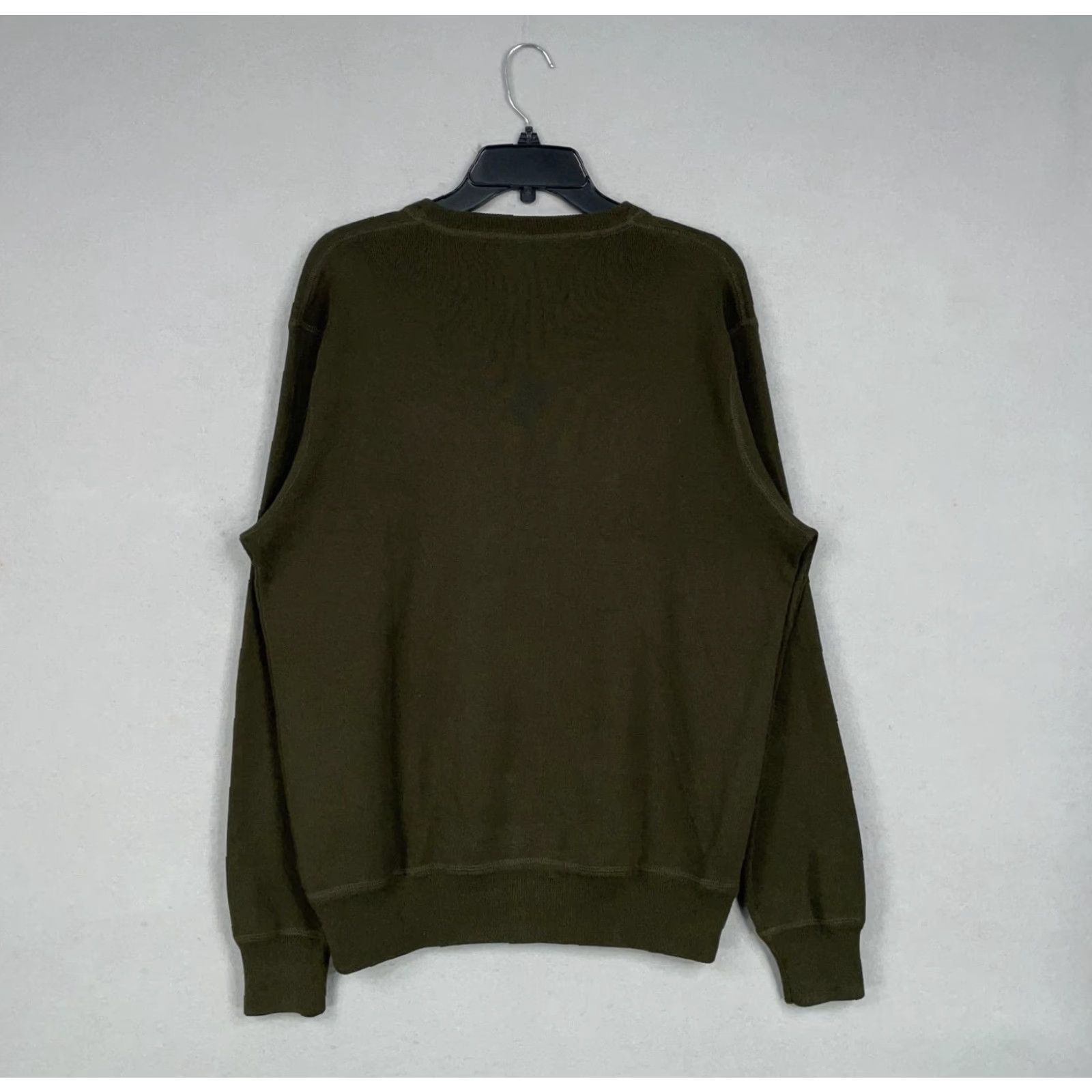Polo Ralph Lauren Polo Ralph Lauren Sweater Mens Large Green Cotton Crewneck Red Pony Logo Pullover Knit Crew Neck Classic Preppy Knitwear Mens Size US L / EU 52-54 / 3 - 6 Thumbnail