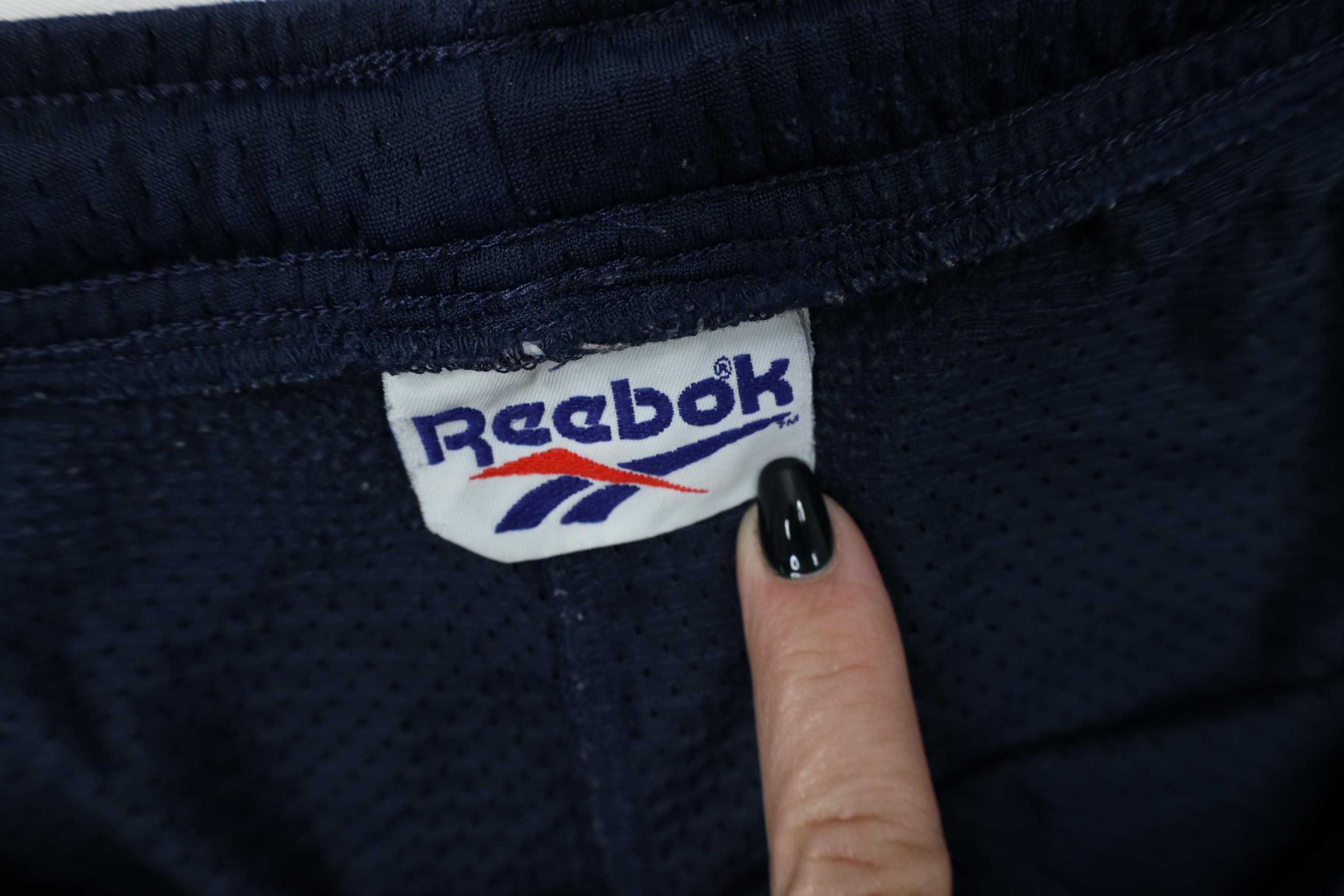 Reebok Vintage 90s Reebok Above Knee Mesh Shorts Blue Nylon USA Size US 36 / EU 52 - 7 Thumbnail