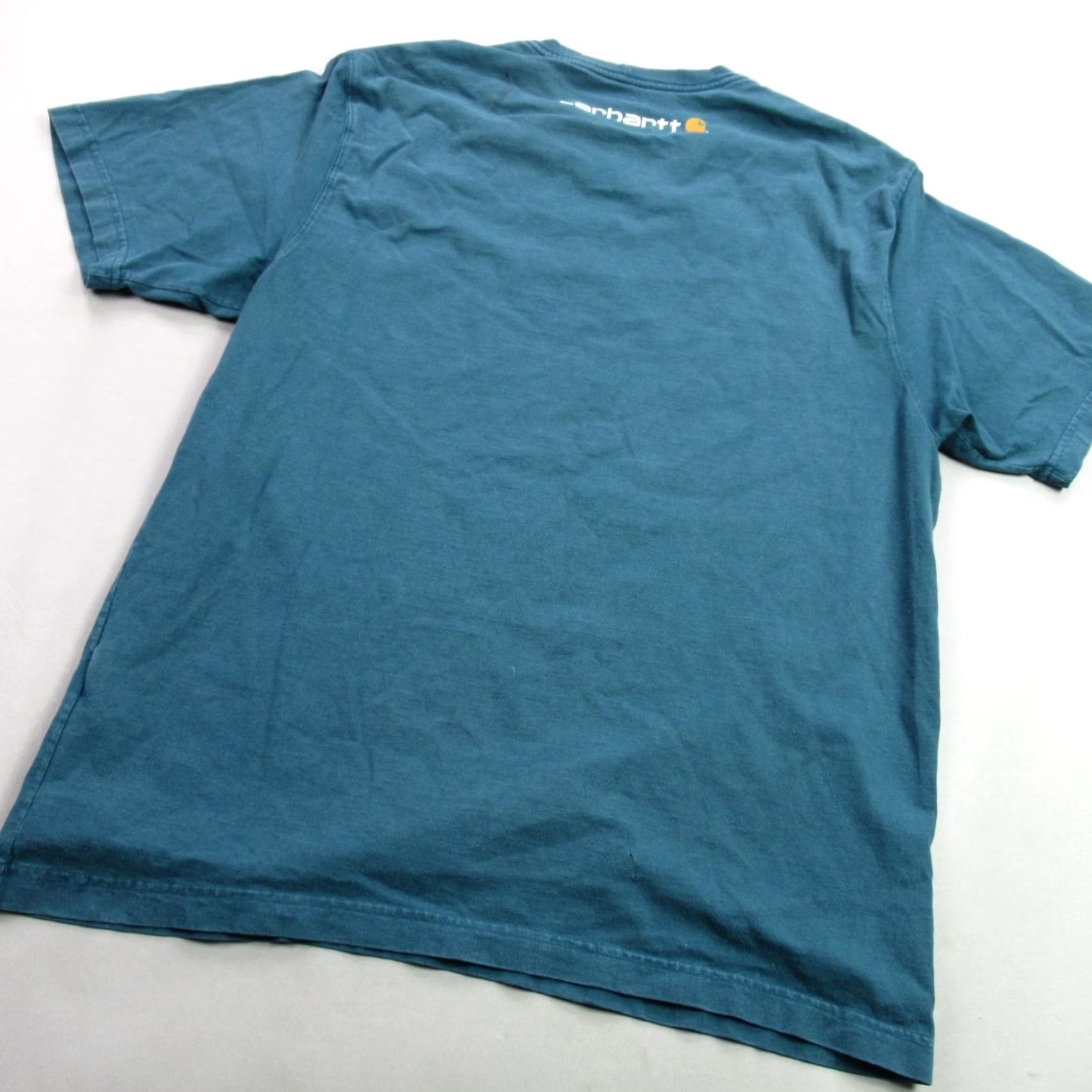 Carhartt Carhartt Mens Shirt Large Short Sleeve Crew Neck Blue Casual Lightweight Shirt Mens L Blue Carhartt Size US L / EU 52-54 / 3 - 7 Thumbnail