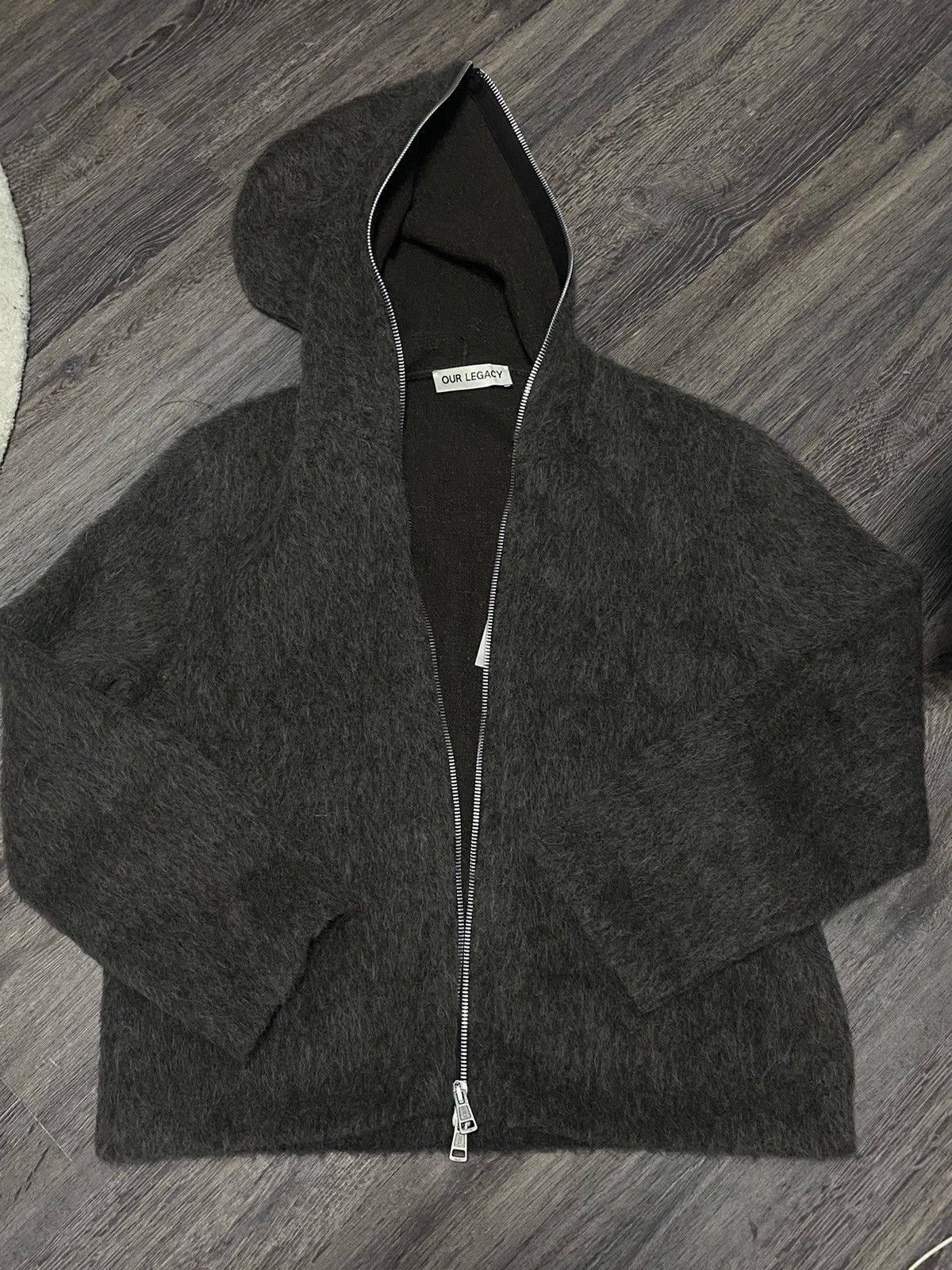 Our Legacy Our legacy full zip hood mohair | Grailed