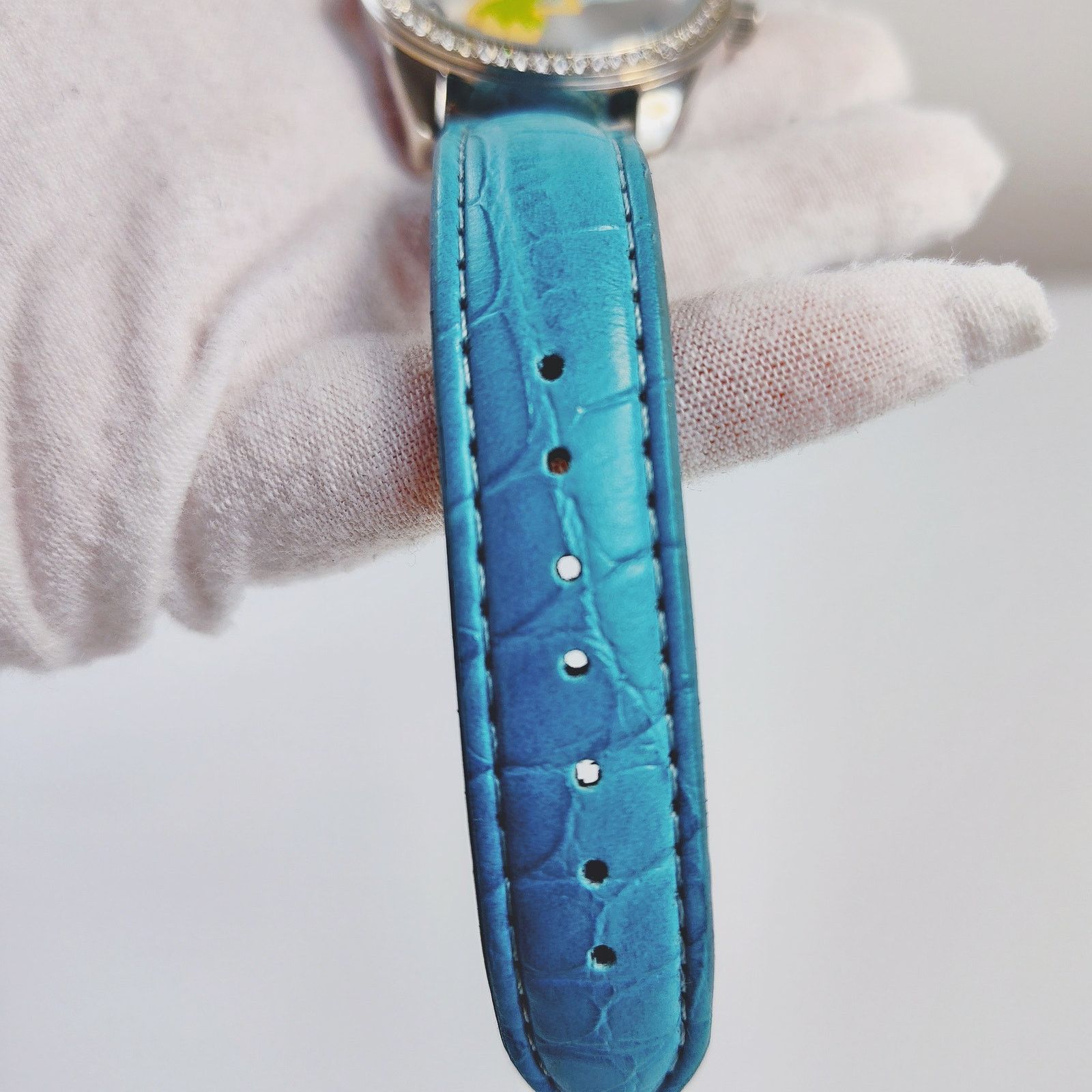 Disney Disney Tinker Bell Silver Analog Watch Blue Band Size ONE SIZE - 5 Thumbnail