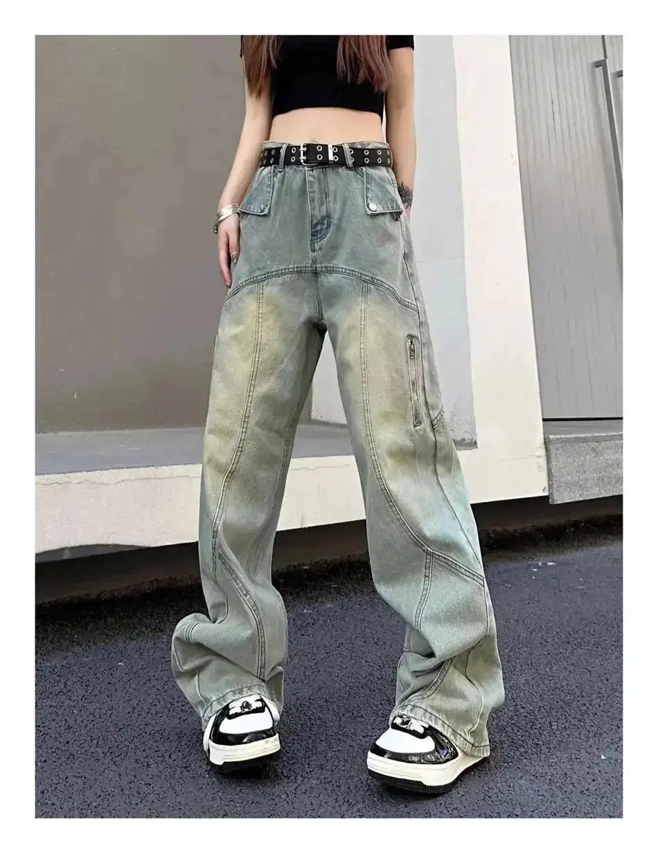 Japanese Brand Retro straight leg loose leg jeans Size US 30 / EU 46 - 1 Thumbnail