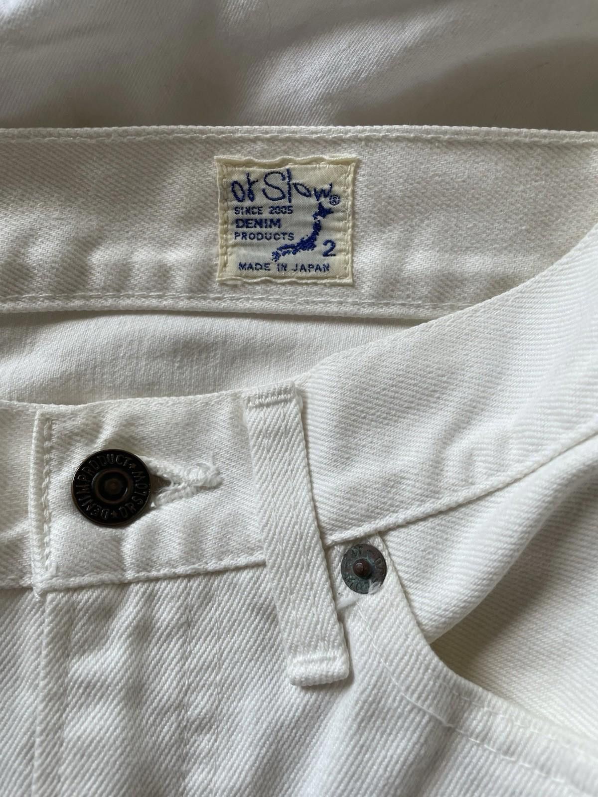 Orslow Orslow Japan Denim Jeans Women White Size 2 Size 29" - 4 Thumbnail