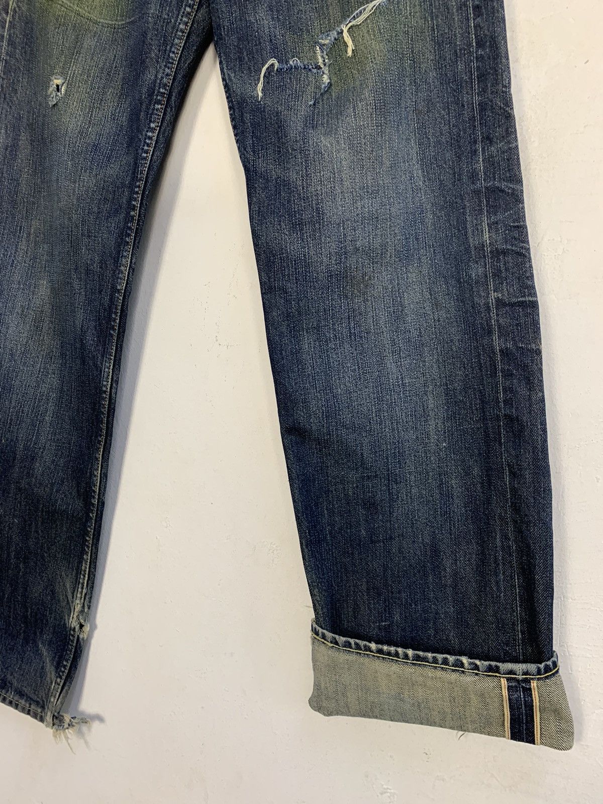 Other Levi’s Strauss Lot 503 Selvedge Indigo Distressed Denim Size US 30 / EU 46 - 5 Thumbnail