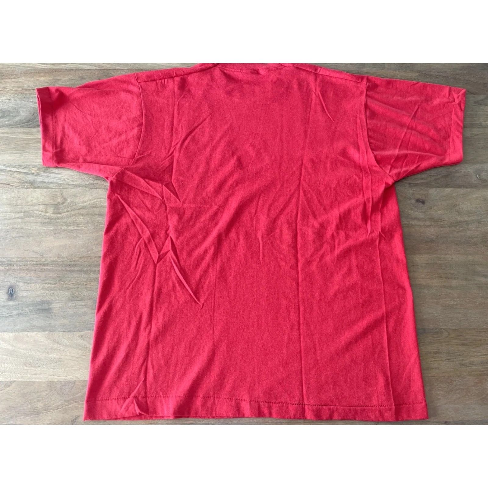 Fruit Of The Loom VINTAGE Fruit of the Loom Shirt Unisex Adults XL Red 90s Circus Clown - Madison Central High Netherlands? Size US XL / EU 56 / 4 - 4 Thumbnail