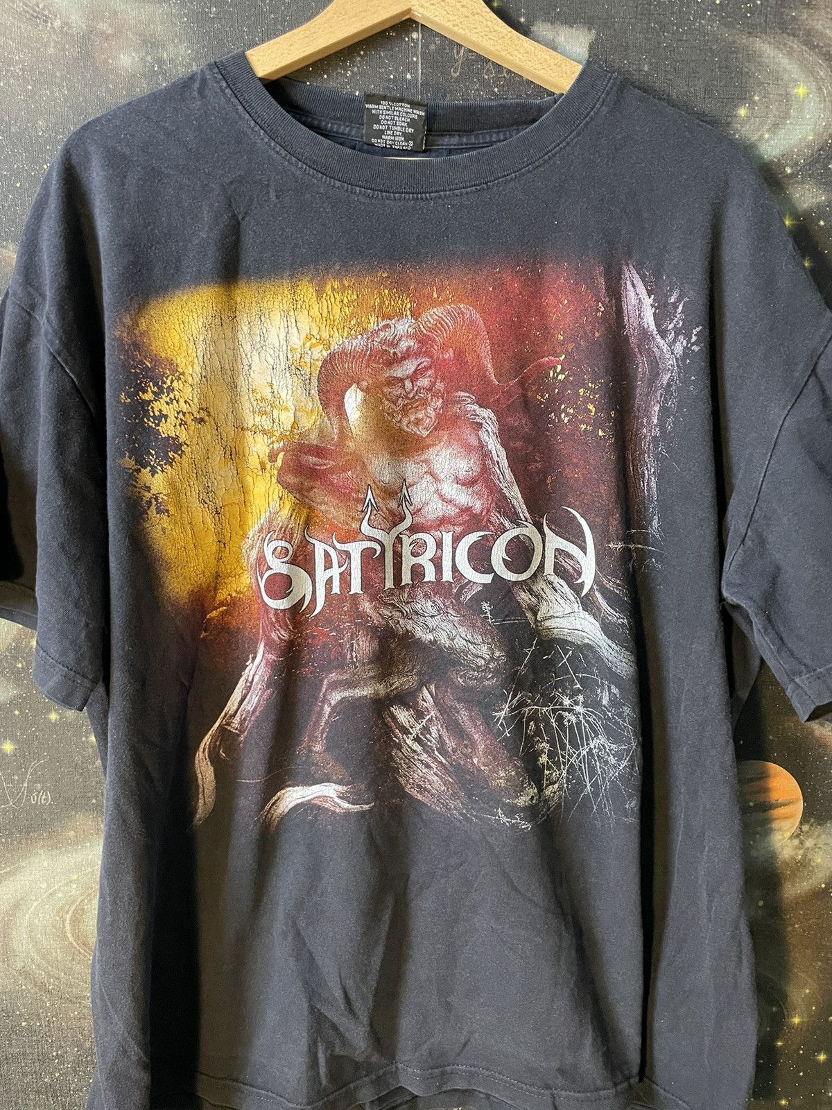 Band Tees × Vintage Vintage 90s Satyricon Megiddo Metal Band T-shirt Horror tee Size US XL / EU 56 / 4 - 1 Thumbnail