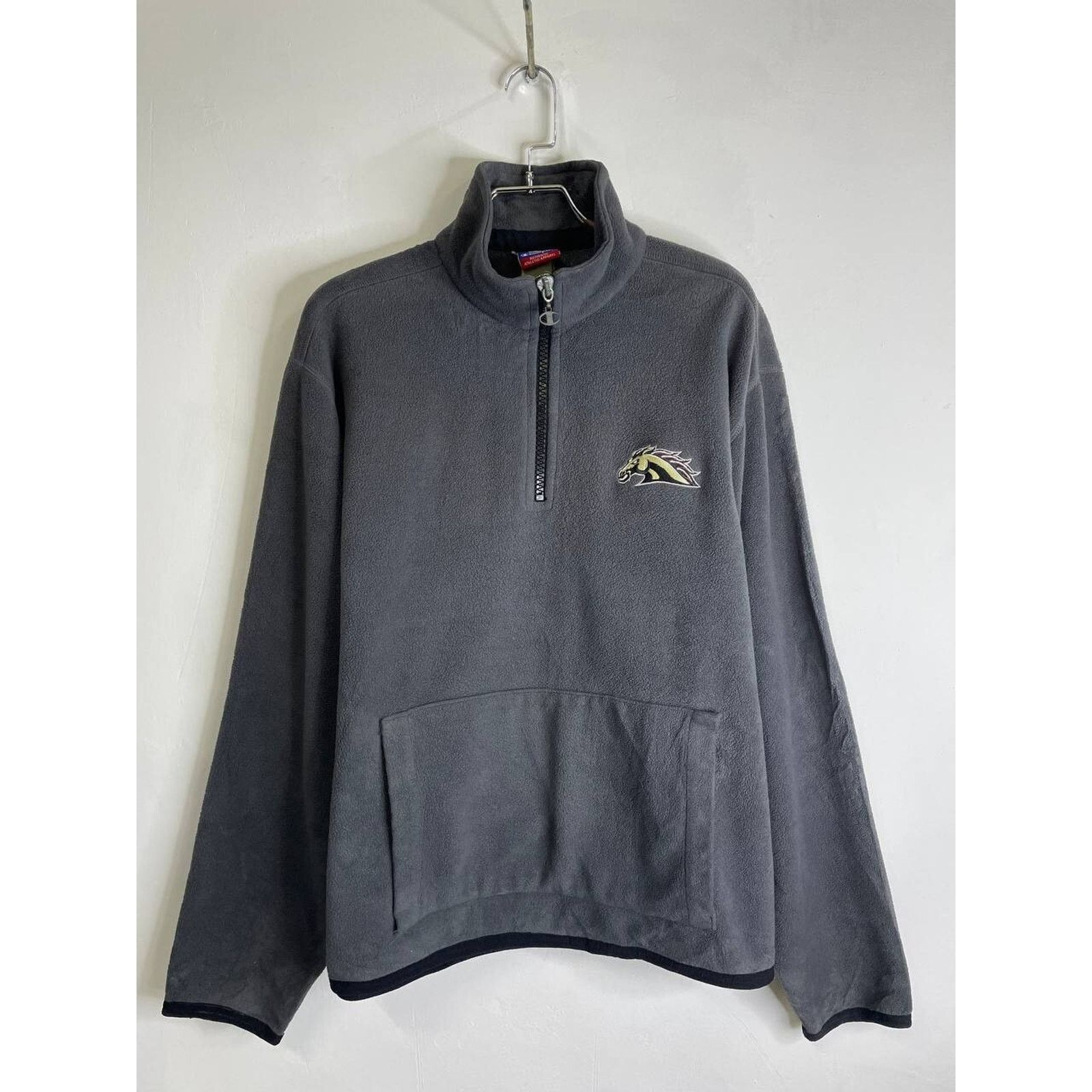 Champion Vintage Champion Broncos Logo Grey Fleece Pullover Size XL Size US XL / EU 56 / 4 - 1 Thumbnail