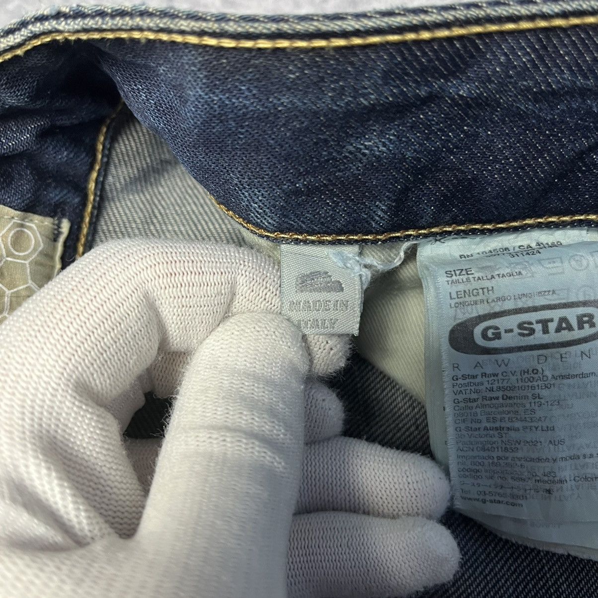 G-Star Vintage G-Star RAW 3301 Low Tapered Distressed Denim Jeans Size US 38 / EU 54 - 9 Thumbnail
