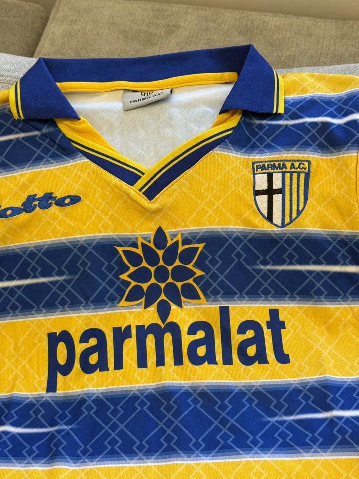 Lotto Sport Vintage Parma A.C. Crespo 8 Lotto Football Soccer Jersey Size US M / EU 48-50 / 2 - 2 Thumbnail