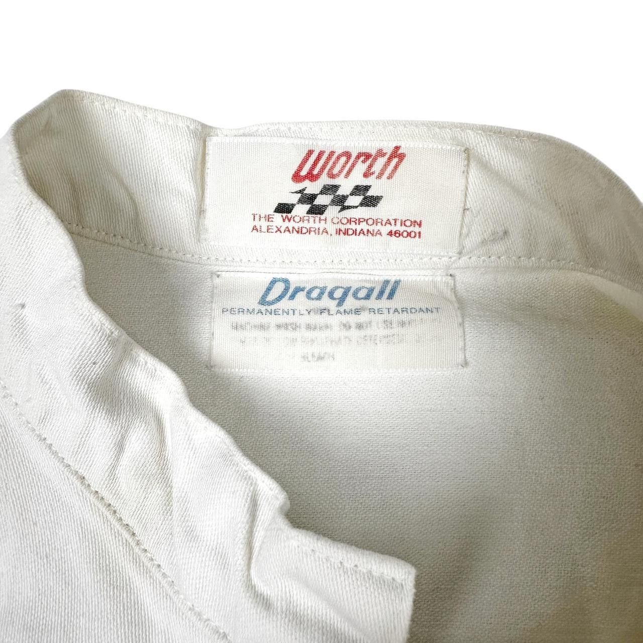 Vintage Worth Drag Racing Jacket Dragall Flame Resistant Striped 90s Size US S / EU 44-46 / 1 - 7 Thumbnail