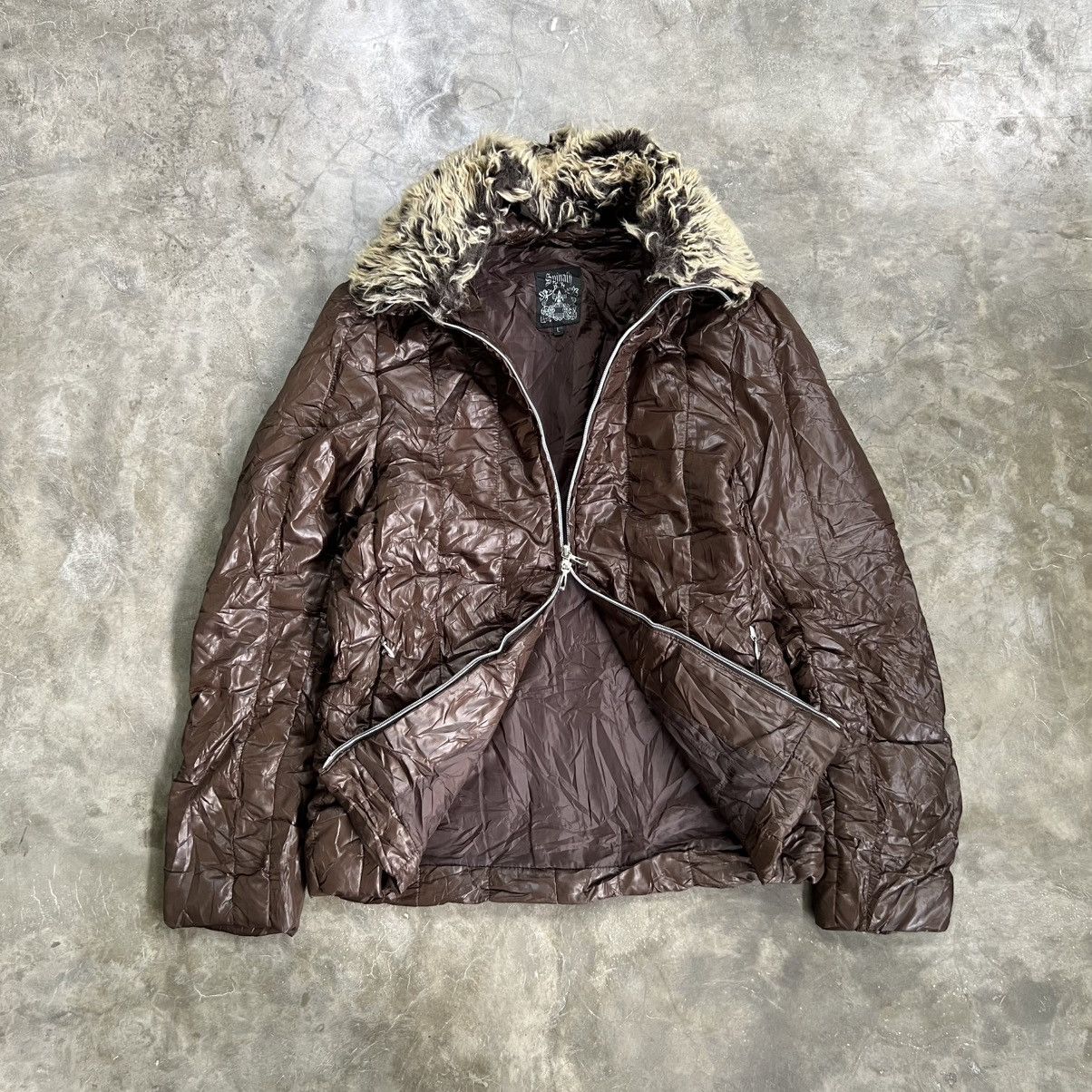 14th Addiction 2000s Spinash Vkei Style Fur Puffer Jacket Size US L / EU 52-54 / 3 - 1 Thumbnail
