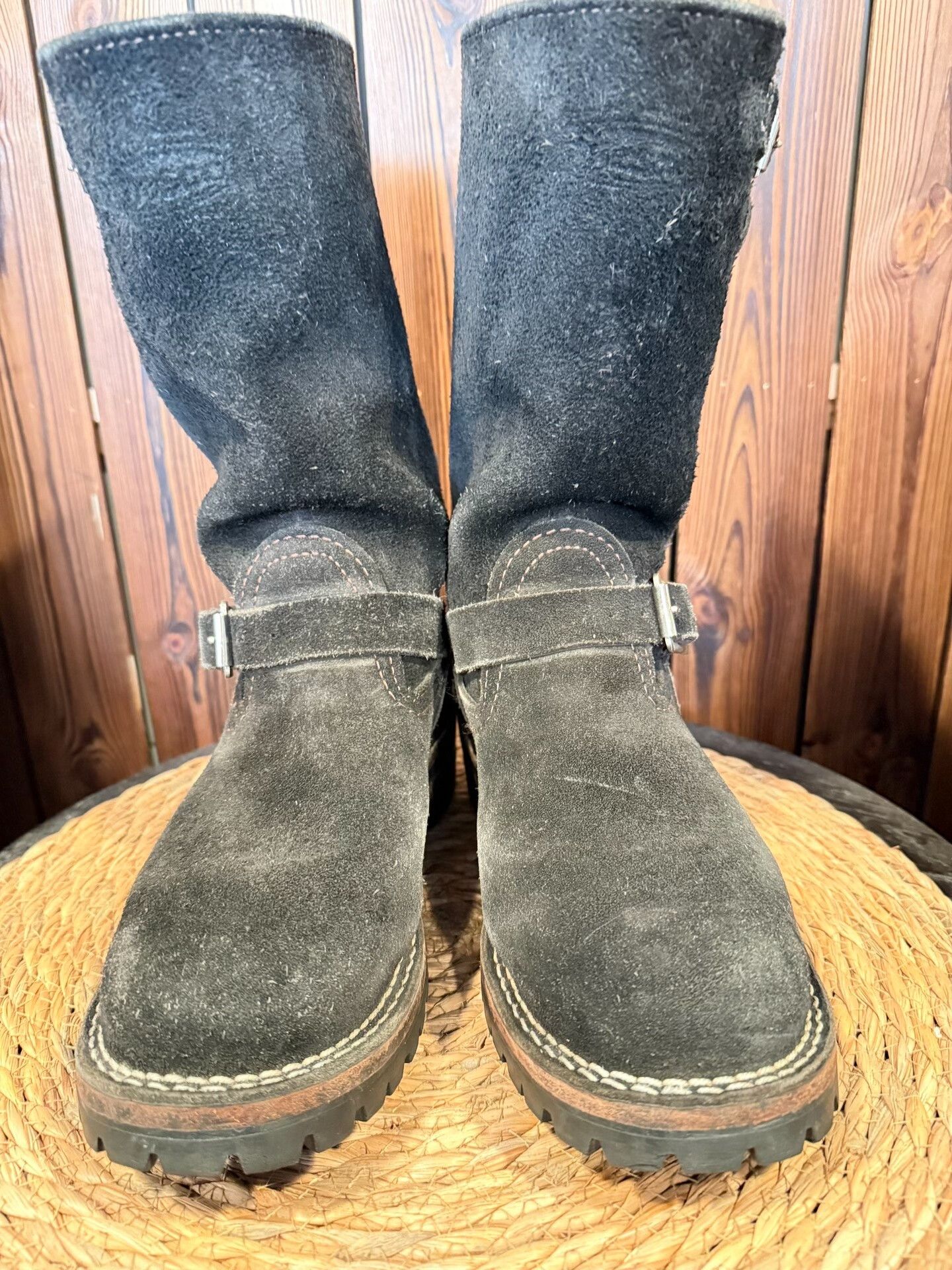 WESCO Wesco Boss 10" Black Suede Engineer Boots Size US 7.5 / EU 40-41 - 1 Thumbnail