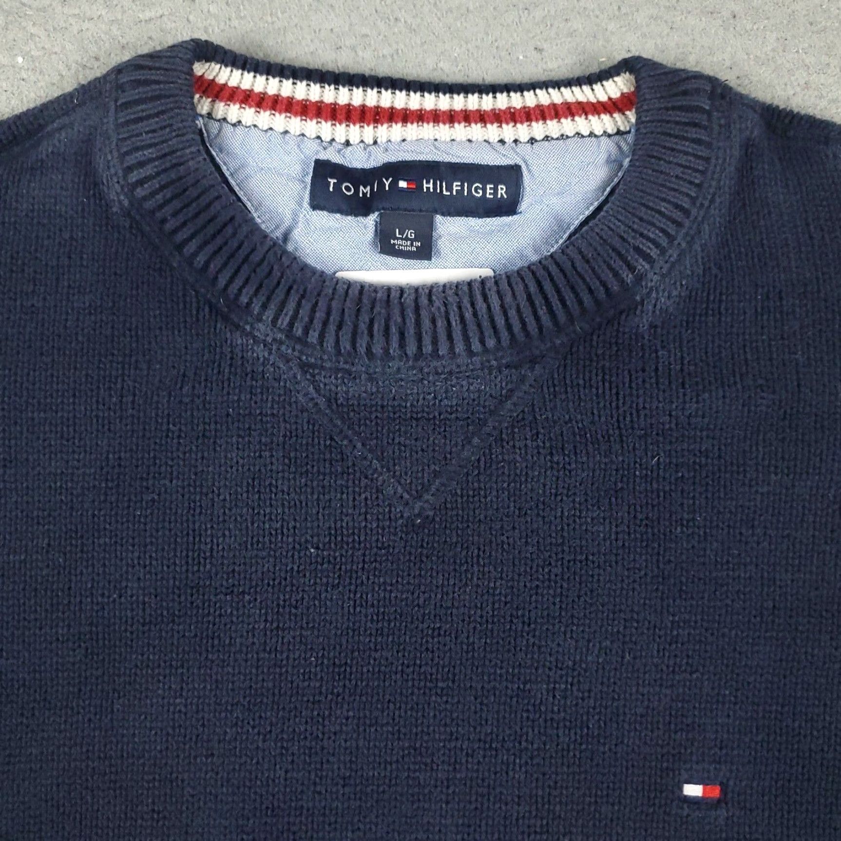 Tommy Hilfiger Tommy Hilfiger Mens Large XL Blue Casual Pullover Sweater Size US L / EU 52-54 / 3 - 2 Thumbnail