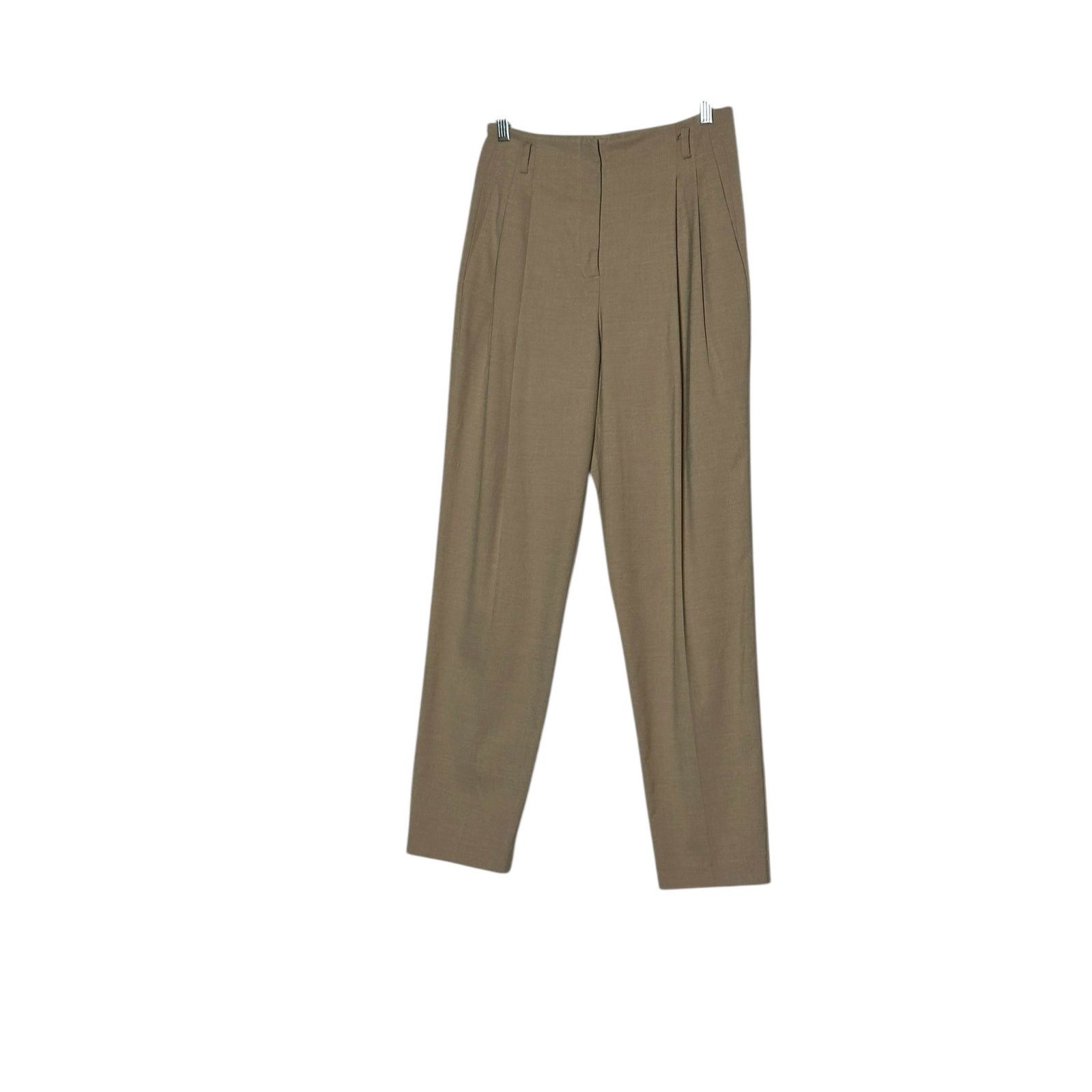 Zara Zara beige high waist pleated pants size Small Size 30" / US 8 / IT 44 - 11 Thumbnail