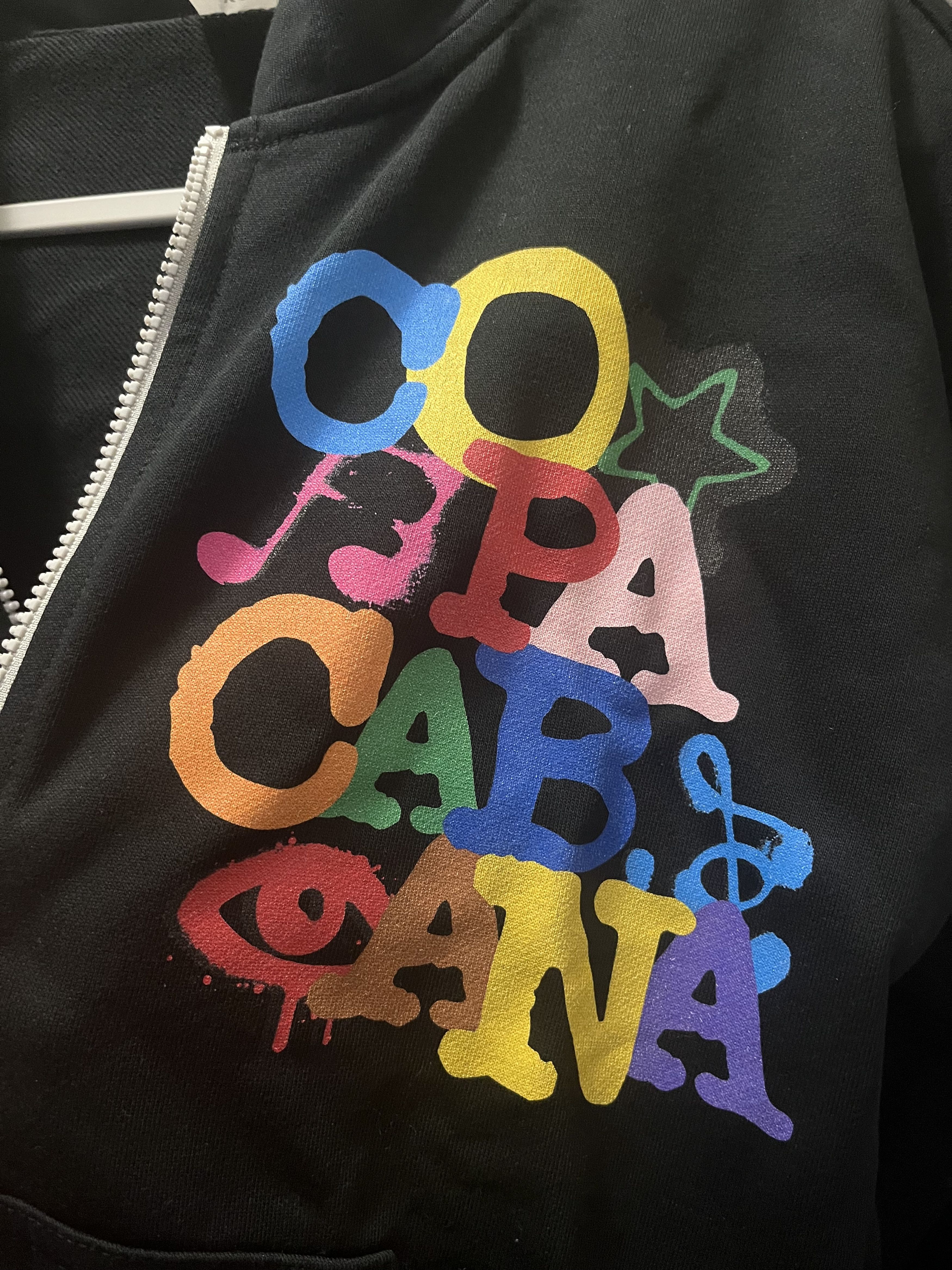 Vintage Custom COPACOBANA black and yellow hoodies Size US S / EU 44-46 / 1 - 4 Thumbnail