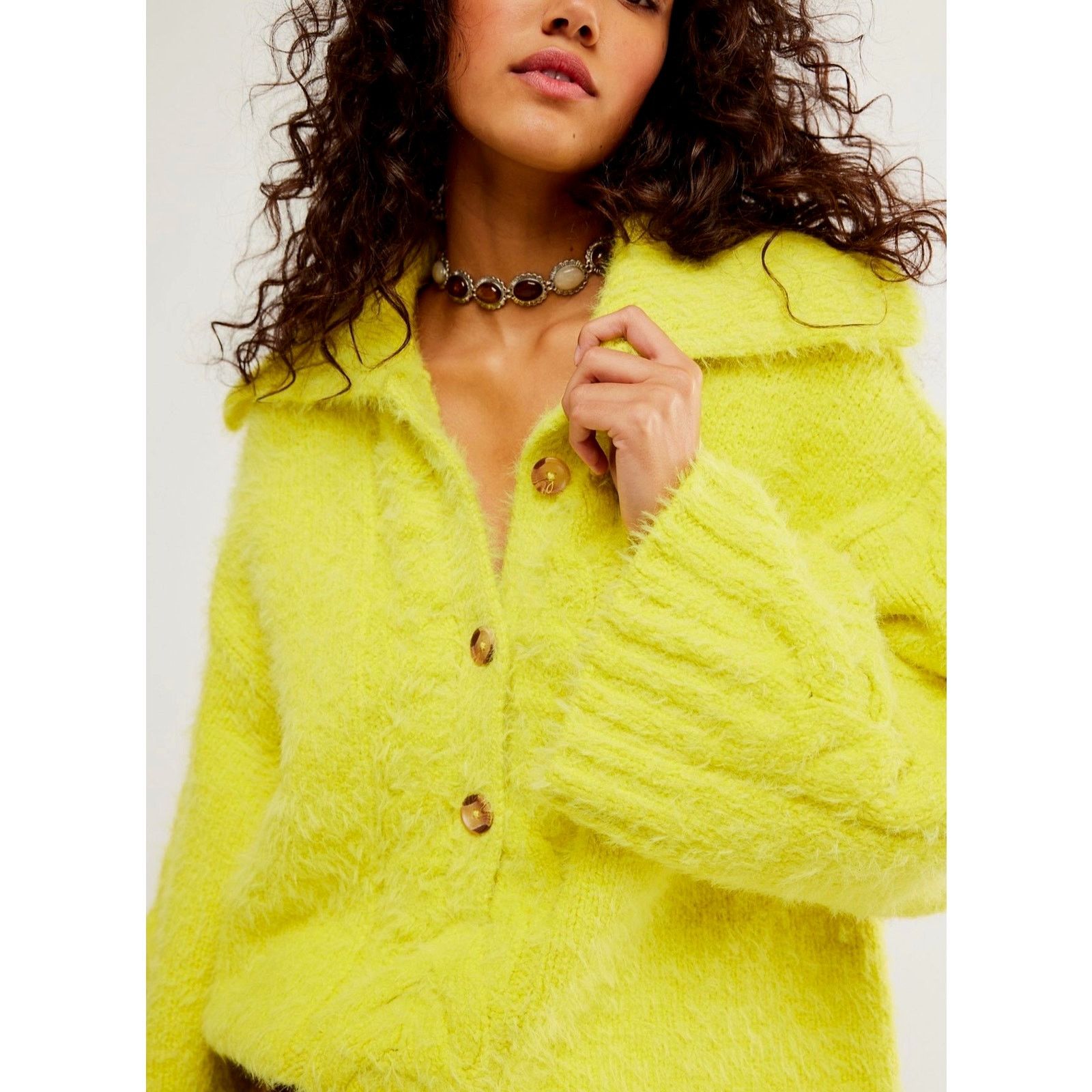 Free People Free People Lemon Tonic Sweater Size M Size M / US 6-8 / IT 42-44 - 2 Thumbnail