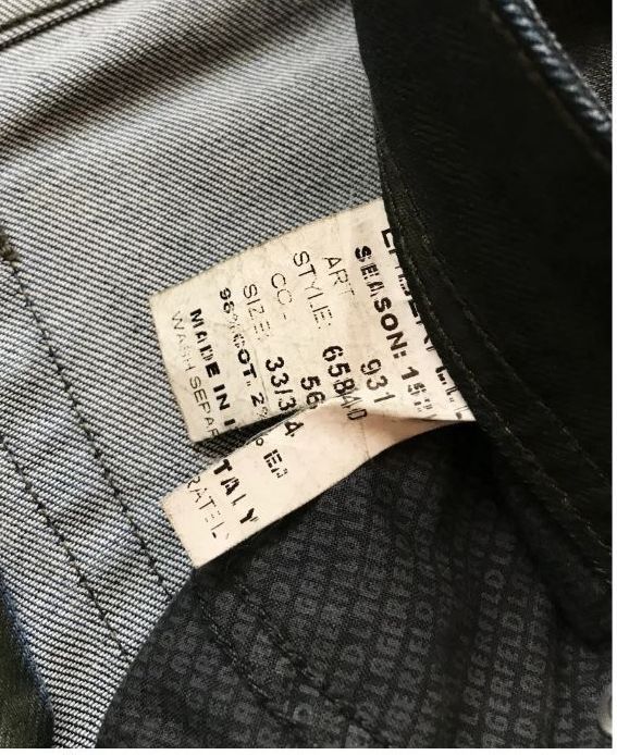 Karl Lagerfeld Waxed Denim Jeans - Vintage (Y2K, 00s) - Made In Italy Size US 34 / EU 50 - 9 Thumbnail