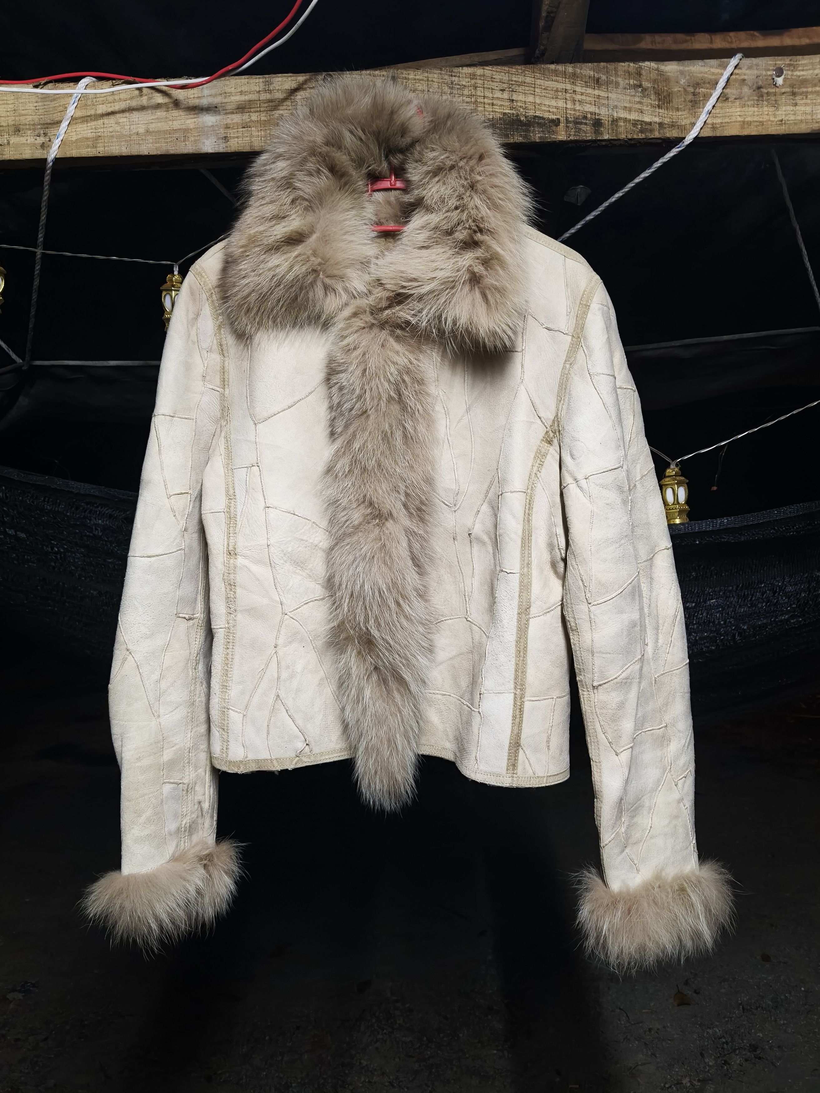 Vintage RESTIR Faux Fur Leather Jacket Size XS / US 0-2 / IT 36-38 - 1 Thumbnail
