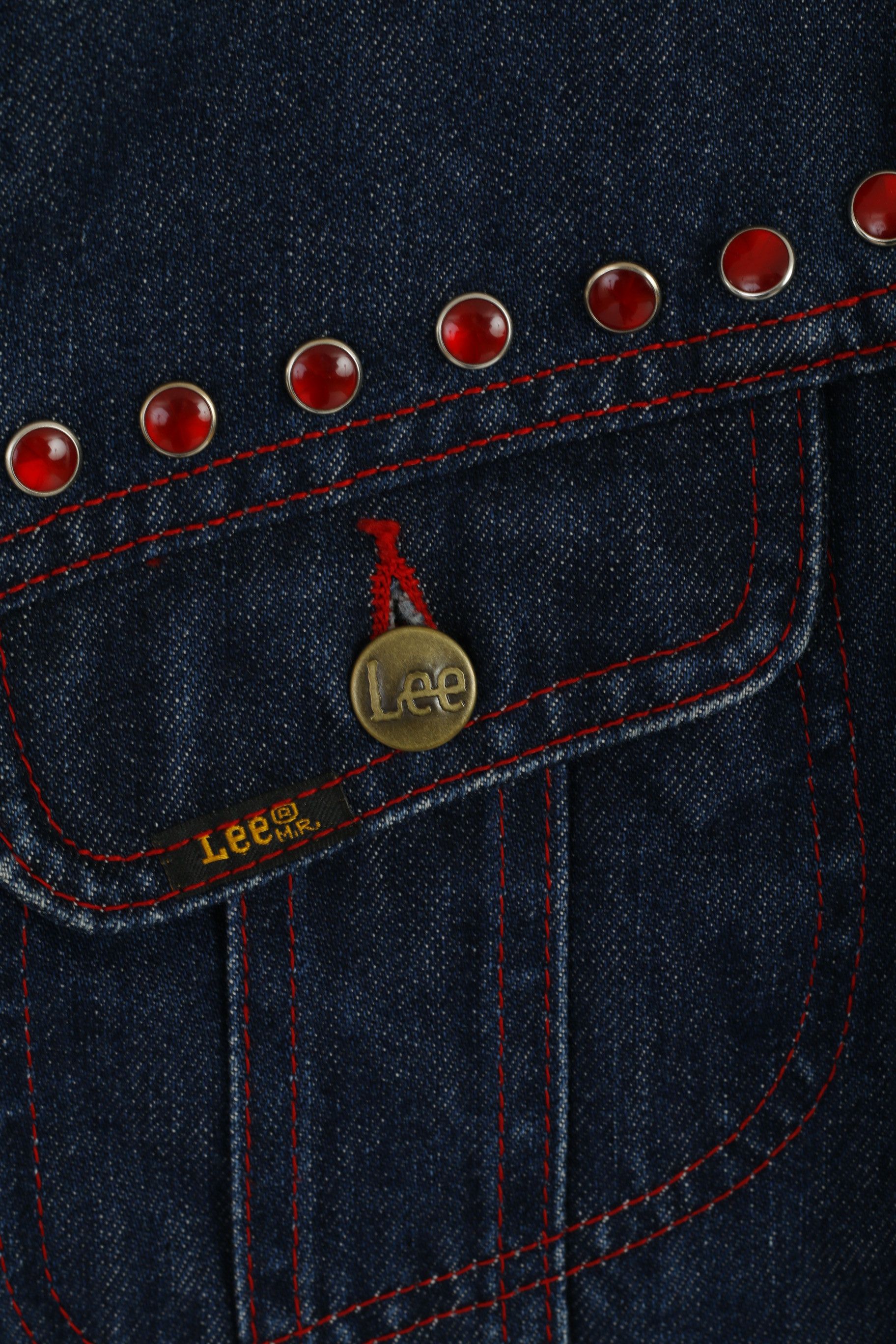 Lee Lee Premium Quality Women L (M) Denim Jacket navy Jeans 2582 Size L / US 10 / IT 46 - 6 Thumbnail