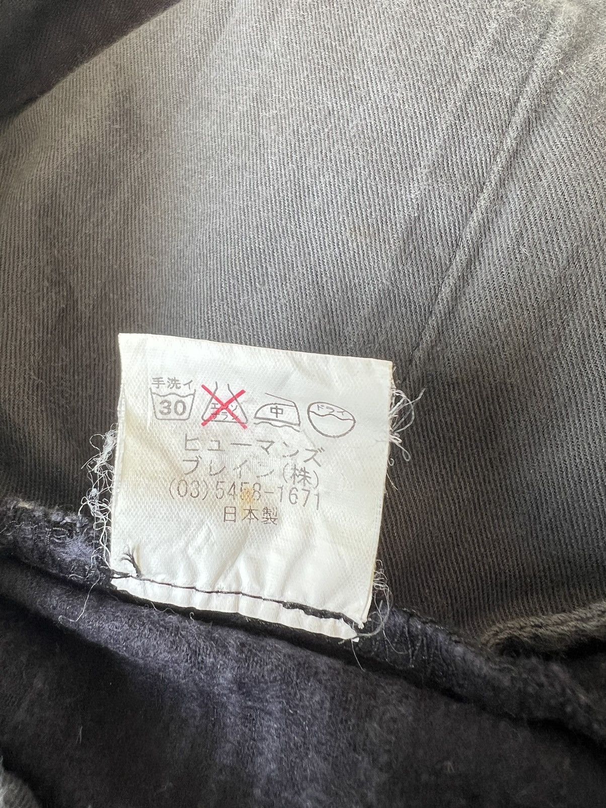 Designer Vintage MANIAC WORKS Japan Knee Patch Fade Black Pant Size US 34 / EU 50 - 21 Thumbnail