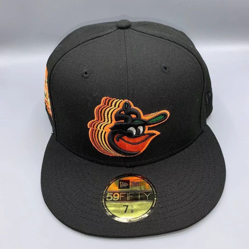 New Era Baltimore Orioles Hat Men 7 5/8 59Fifty New Era MLB Fitted Size ONE SIZE - 2 Thumbnail