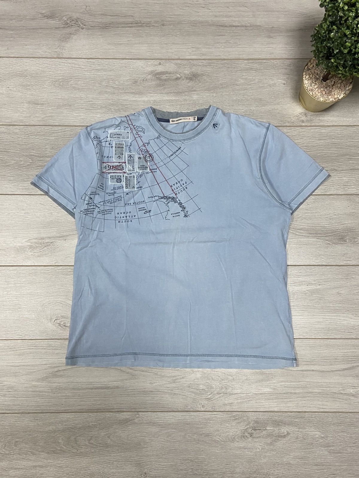 Nigel Cabourn Nigel Cabourn vintage map 🗺️ t-shirt Size US XL / EU 56 / 4 - 1 Thumbnail