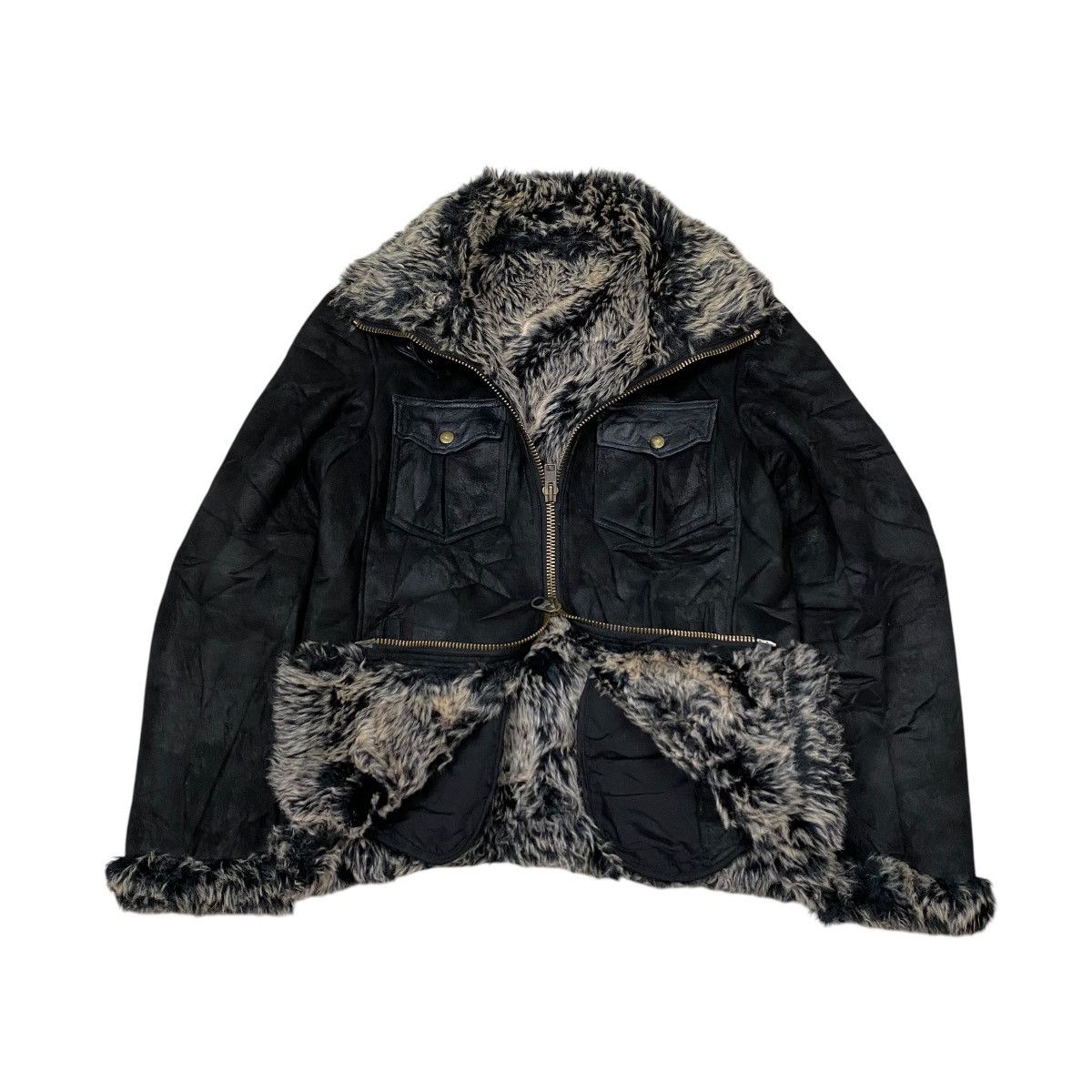 If Six Was Nine × Japanese Brand × Le Grande Bleu (L.G.B.) 291295=Homme Fur Suede Jacket Size US L / EU 52-54 / 3 - 2 Thumbnail