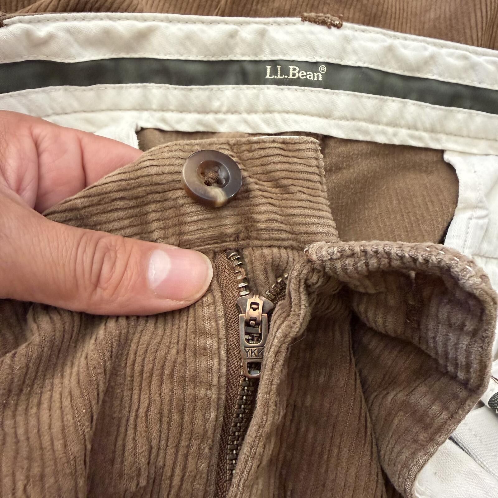 L.L. Bean Vintage L.L. Bean Corduroy Comfort Waist Pants 40x32 90s Y2K Size US 40 / EU 56 - 4 Thumbnail