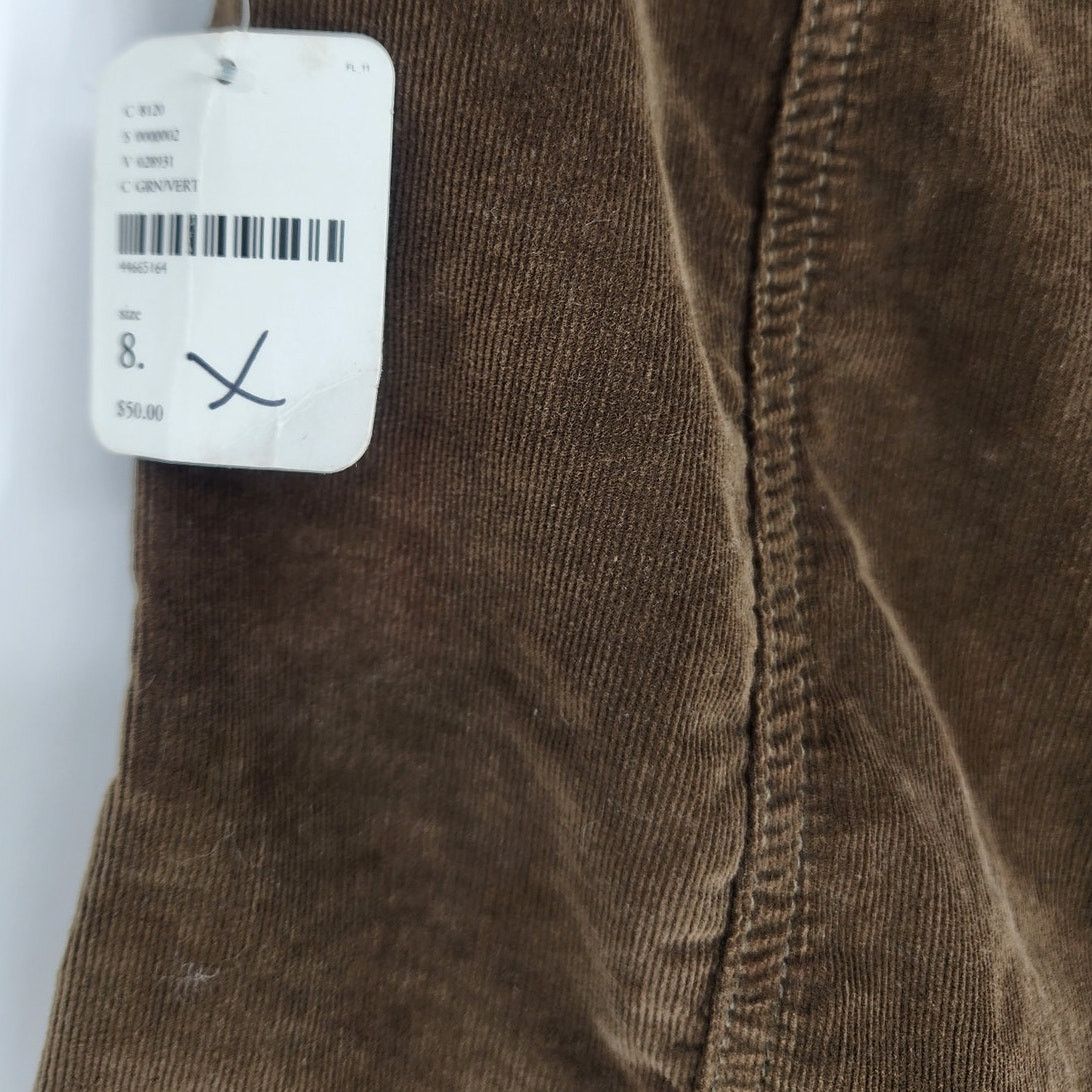 Free People Free People Corduroy Mini Skirt Moss Green Women's Size 8 Size 30" / US 8 / IT 44 - 4 Thumbnail