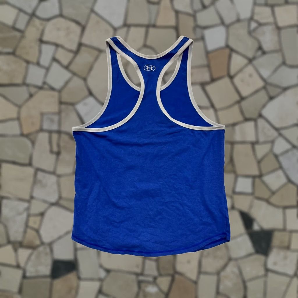 Under Armour Under Armour Project Rock Tank Top Men Medium Blue Athletic TankTop Activewear Mens Size US M / EU 48-50 / 2 - 1 Thumbnail