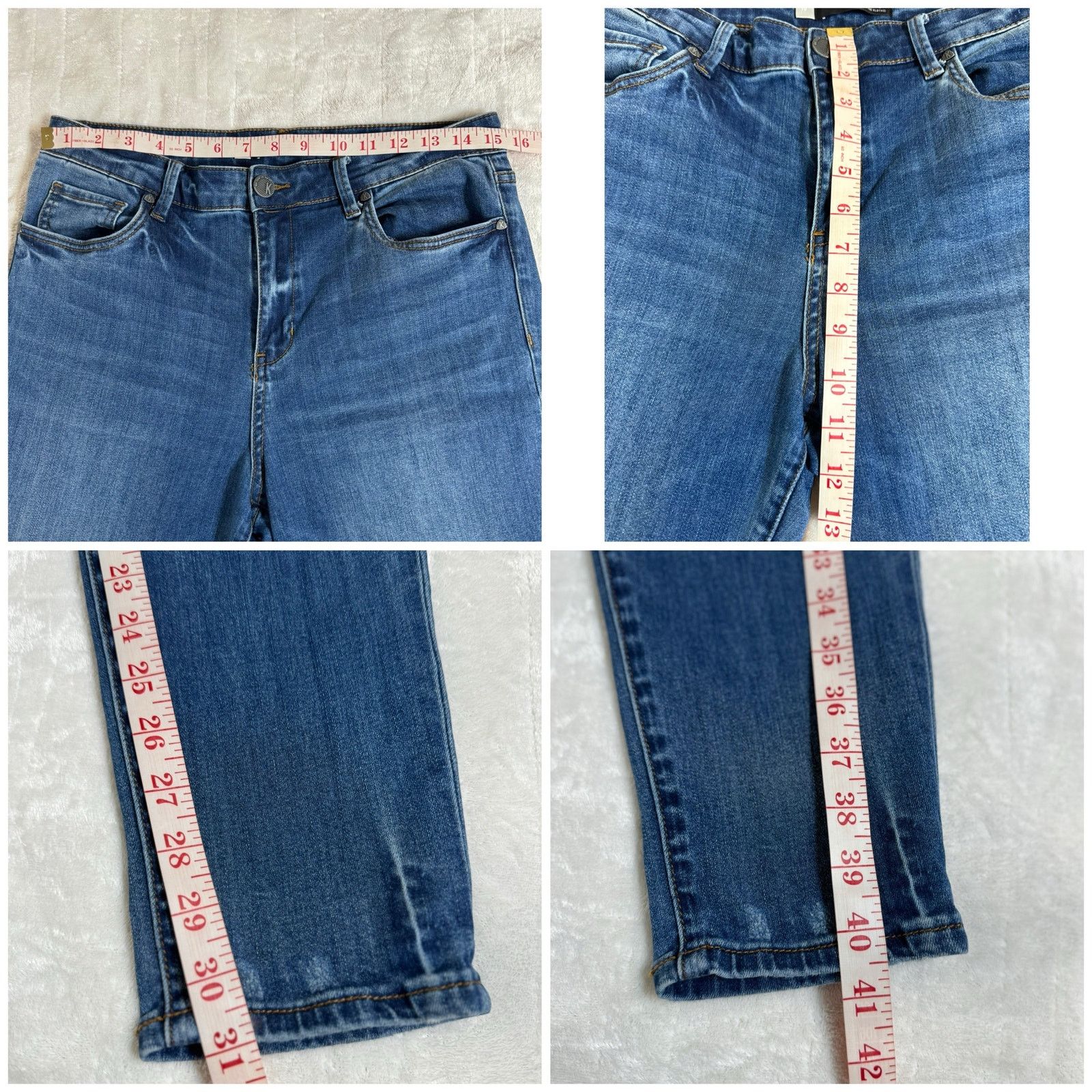 Unknown London Kut from The Kloth Mia High Rise Slim Fit Skinny Jeans USED Size 32" / US 10 / IT 46 - 6 Thumbnail