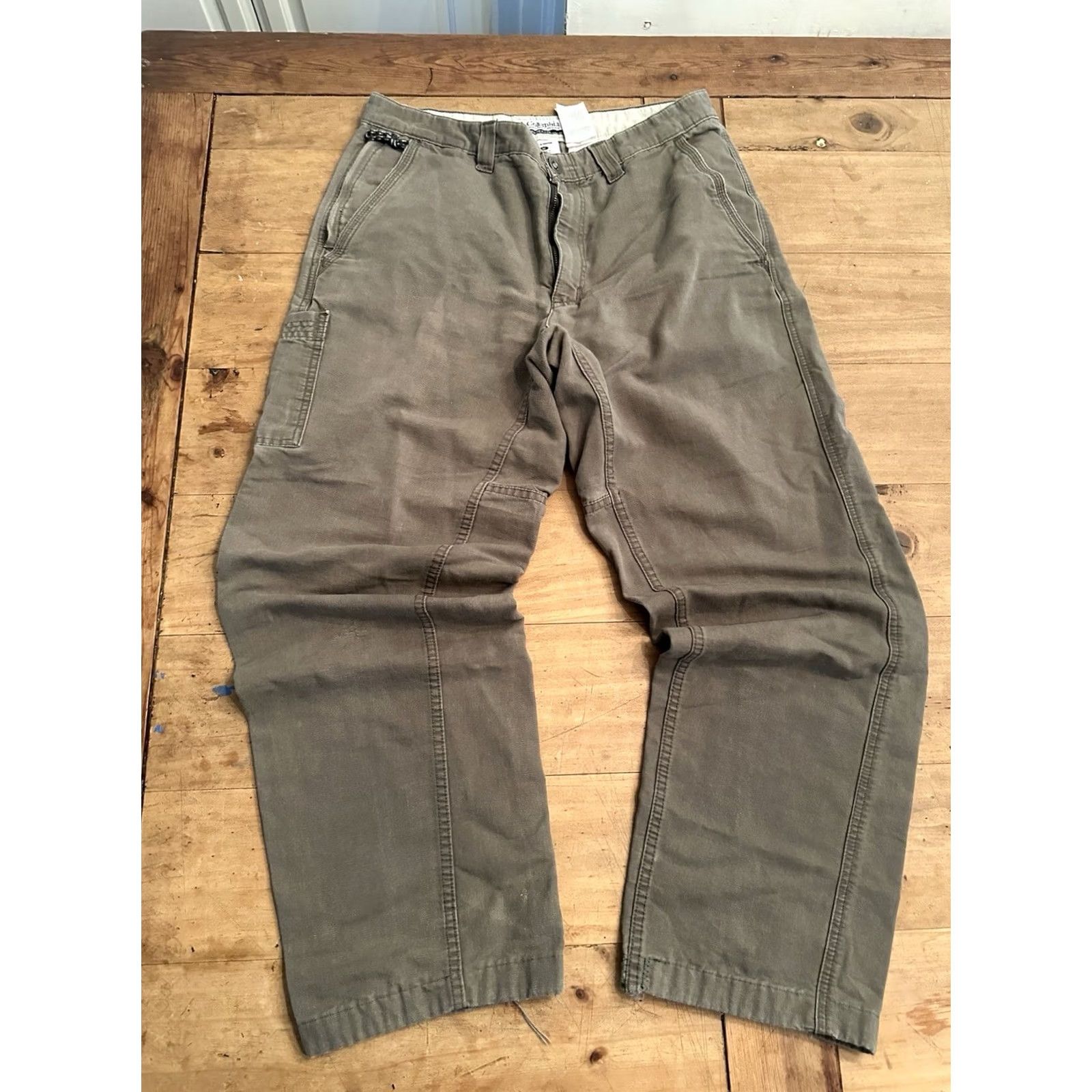 Vintage VINTAGE Columbia Sportswear Canvas Hiking Outdoor Cargo Pants Mens 32x30 Brown Beige Cargo Pants Regular Mens Size US 32 / EU 48 - 4 Thumbnail