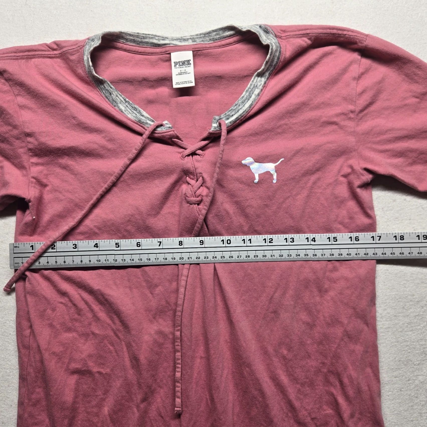 Victoria's Secret Victoria's Secret PINK "I Like You A Latte" Pink Tie Neckline Sleepshirt Women S Size S / US 4 / IT 40 - 5 Thumbnail