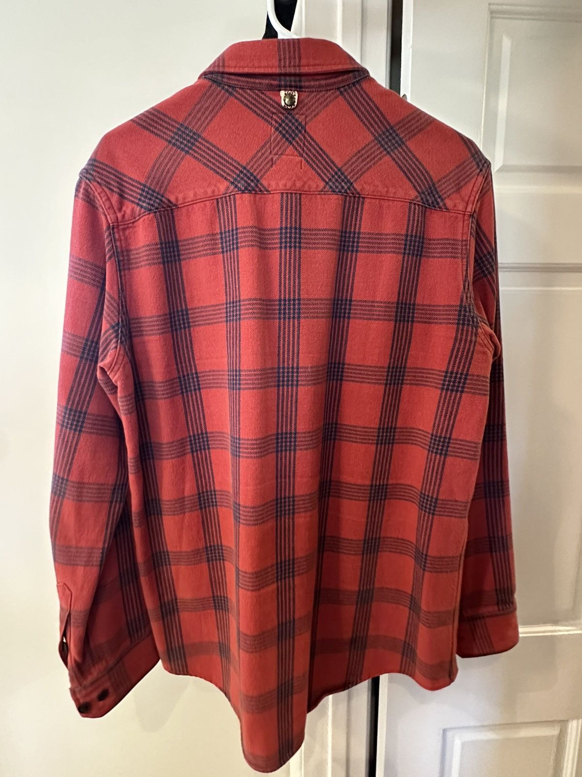 Visvim Visvim 15Ss Black Elk Flannel Check Long Sleeve Shirt Red Size US L / EU 52-54 / 3 - 2 Thumbnail
