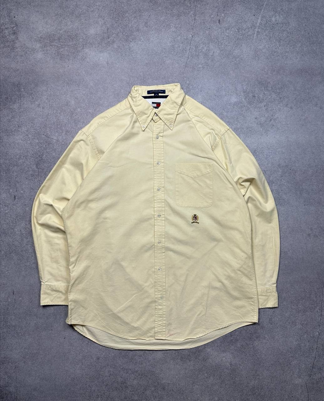 Tommy Hilfiger Vintage Tommy Hilfiger Shirt, Size L – Classic Preppy Long Size US L / EU 52-54 / 3 - 1 Thumbnail