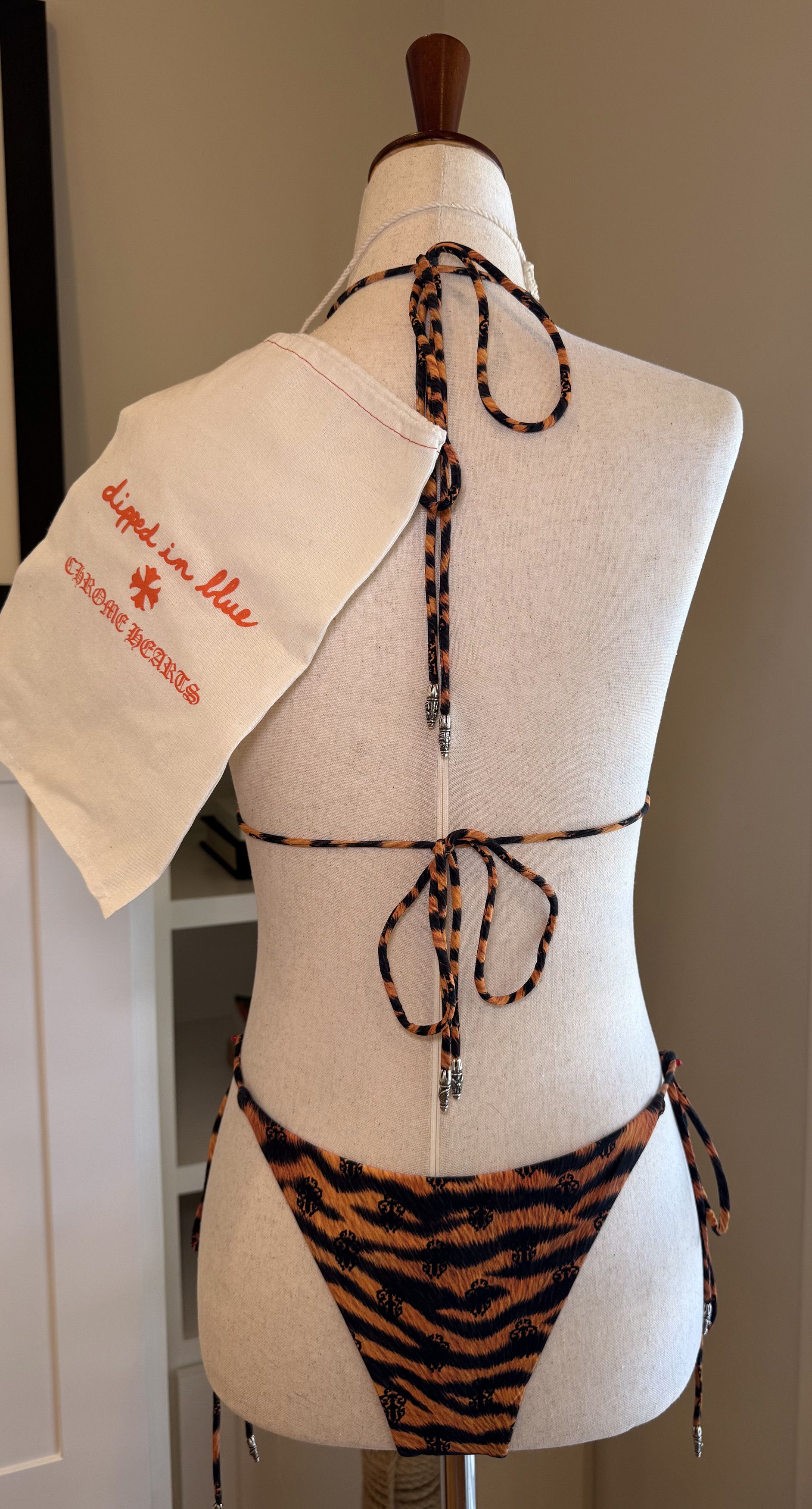 Chrome Hearts Chrome Hearts x Dipped in Blue 'Orange Tiger' Bikini Set Size S / US 4 / IT 40 - 2 Thumbnail