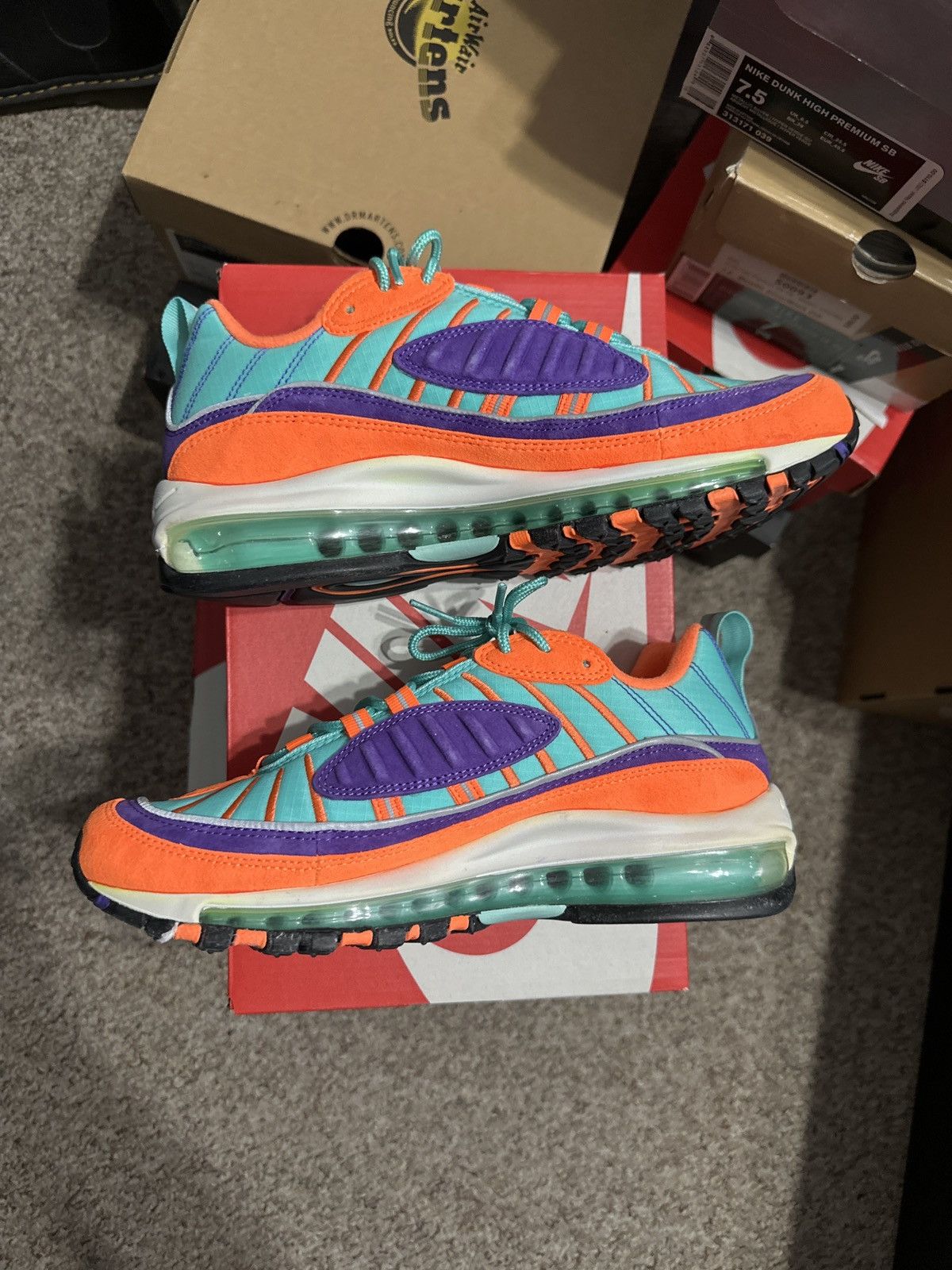 Nike Cone Orange Air Max 98 Size US 7.5 / EU 40-41 - 2 Thumbnail