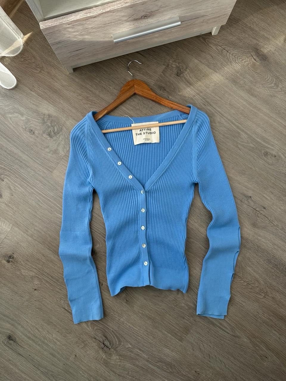 Japanese Brand × Vintage Vintage Knitwear The Studio Blue Cardigan Sweater Size S / US 4 / IT 40 - 8 Thumbnail