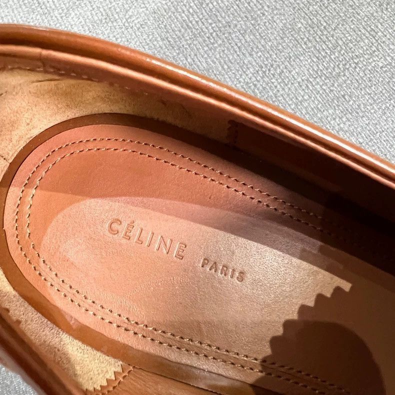 Celine Celine Caramel ThickFootbed Loafers Size US 7.5 / EU 40-41 - 4 Thumbnail