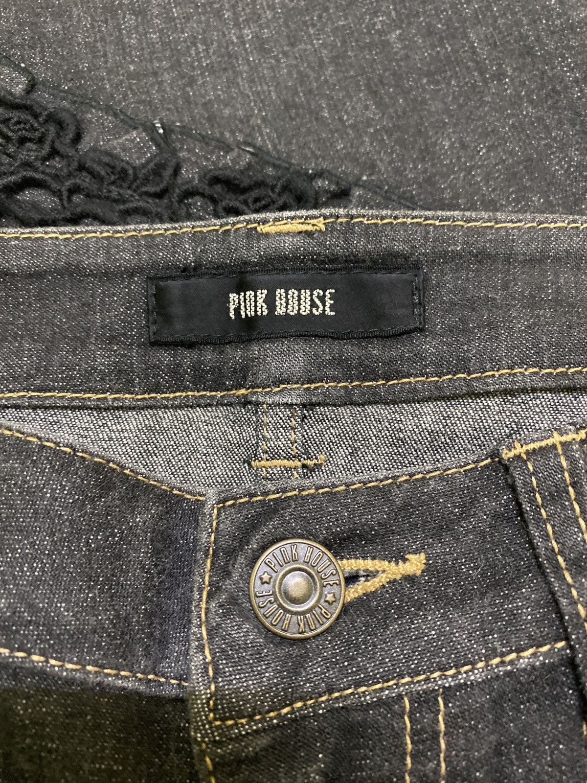 Hysteric Glamour × If Six Was Nine × Japanese Brand Flared Pink House Lace button Leg Design Denim Pant Size US 26 / EU 42 - 18 Thumbnail