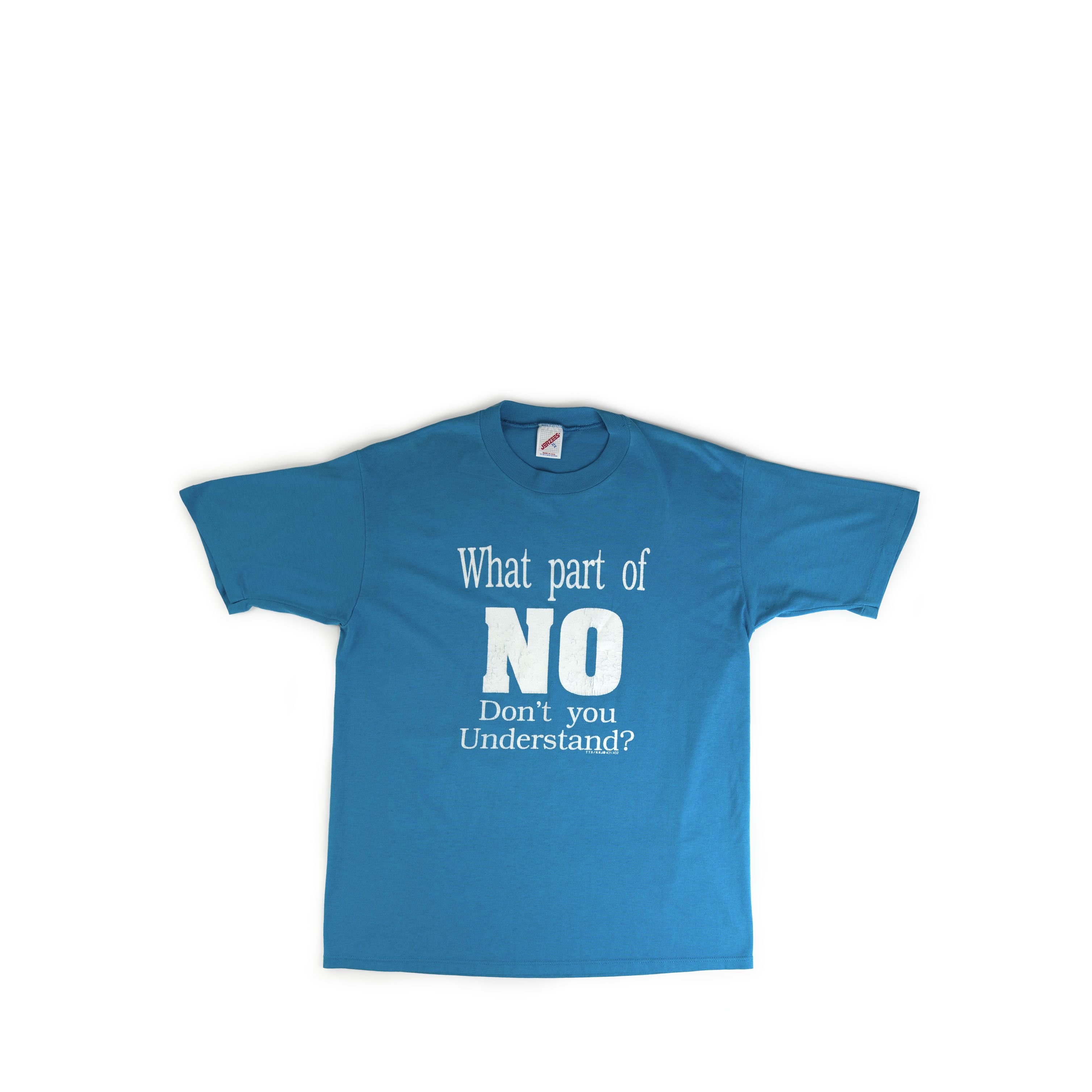 Russell Athletic × Vintage Vintage 1980's What Part Of No Don't You Understand Shirt Size US XL / EU 56 / 4 - 1 Thumbnail