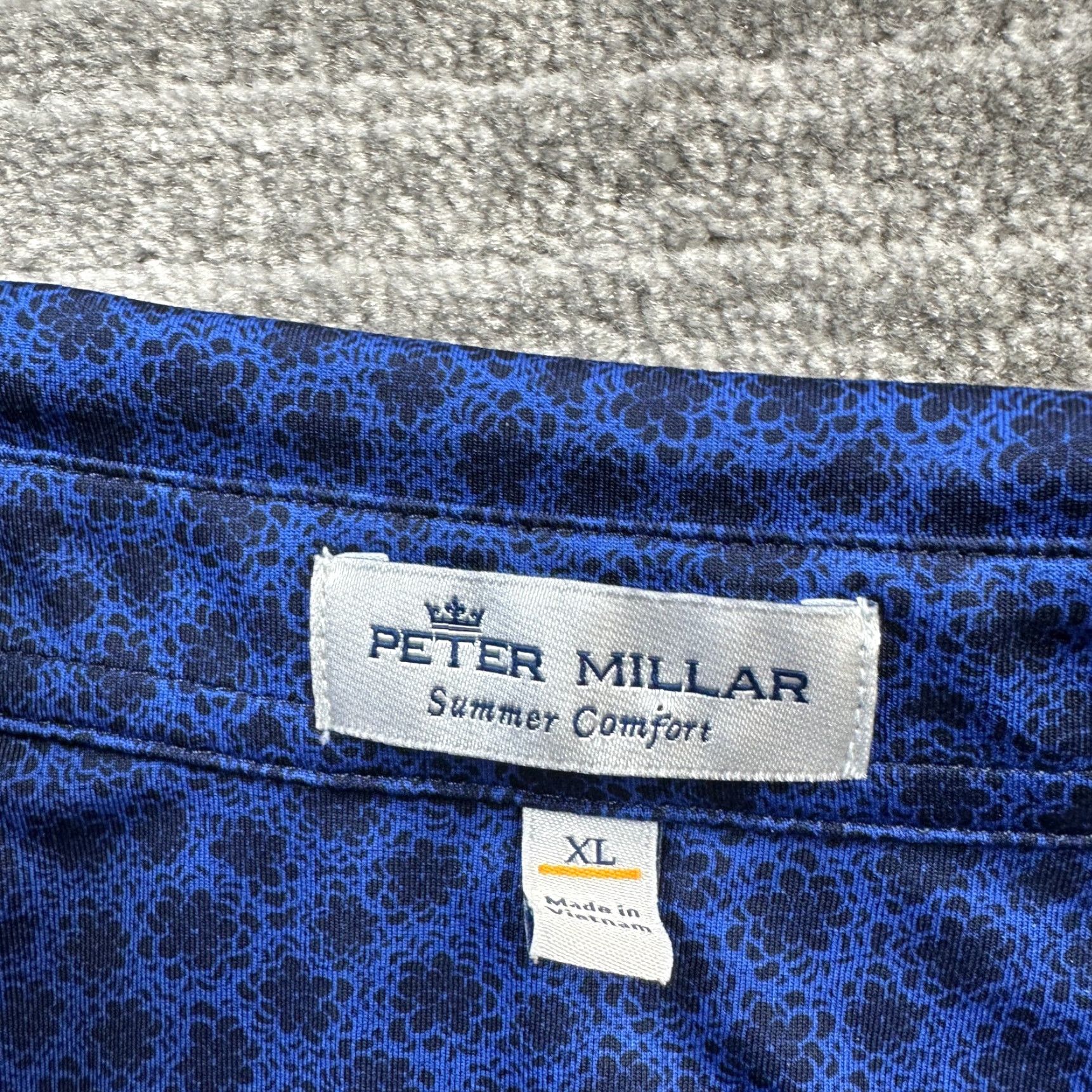 Peter Millar Peter Millar Polo Shirt Mens XL Blue All Over Print Golf Summer Comfort Polo Shirt Mens XL Blue All Over Print Golf Summer Comfort Size US XL / EU 56 / 4 - 5 Thumbnail