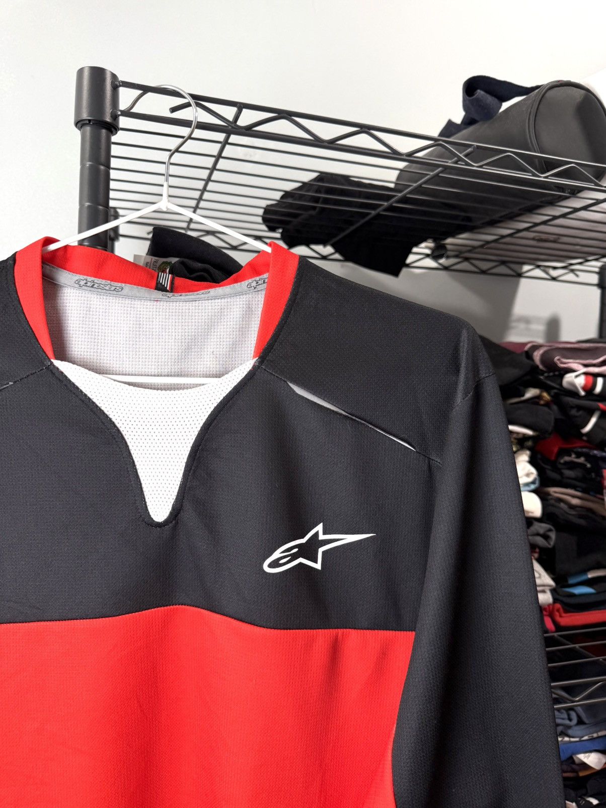Alpinestars Vintage Alpinestars Motocross Longsleeve Racing Monster Moto Size US L / EU 52-54 / 3 - 3 Thumbnail