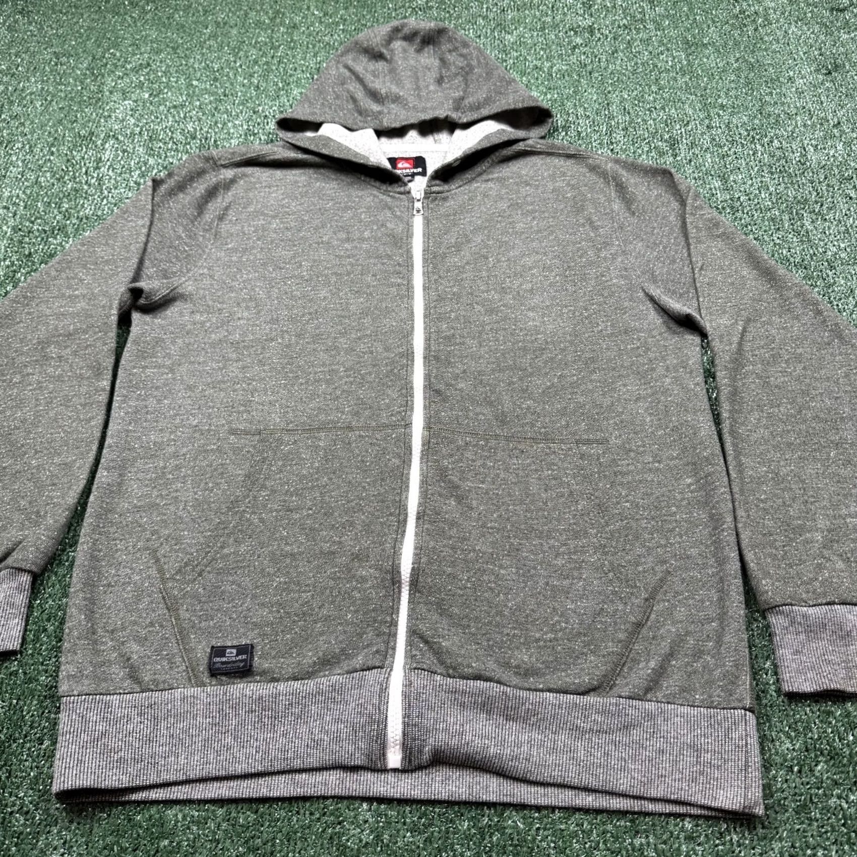 Quiksilver VINTAGE Quiksilver Hoodie Men M Green Full Zip Surfer Surf Casual Regular Size US M / EU 48-50 / 2 - 3 Thumbnail